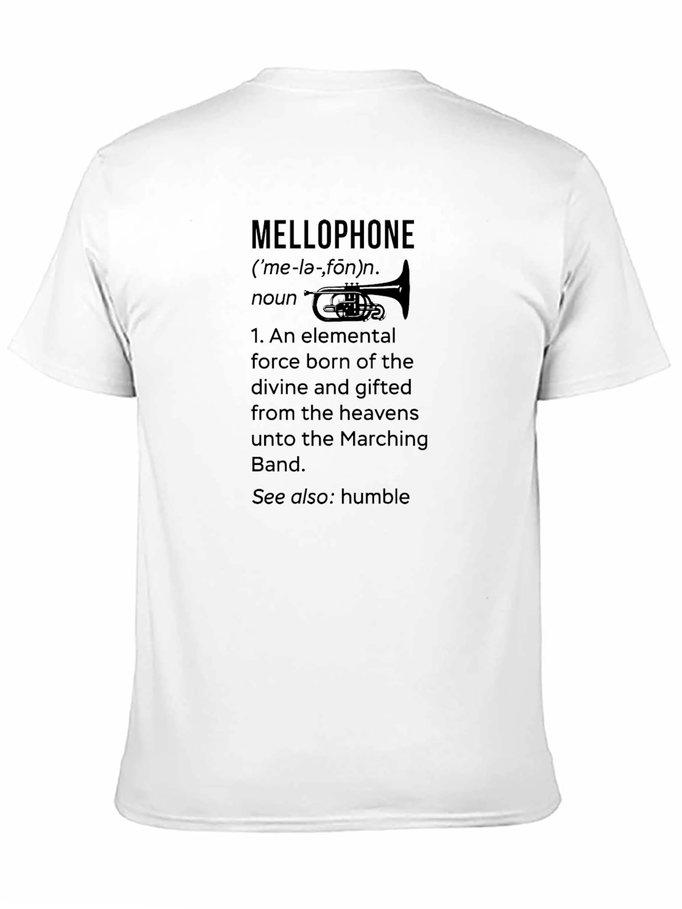 Mellophone Definition Graphic Tee - Marching Band T-Shirt