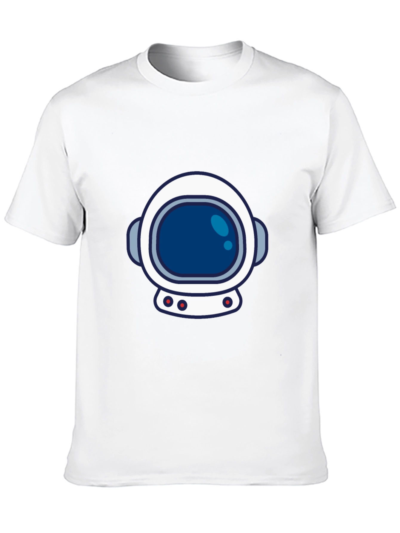 Astronaut Helmet Graphic Tee - Space Lover T-Shirt