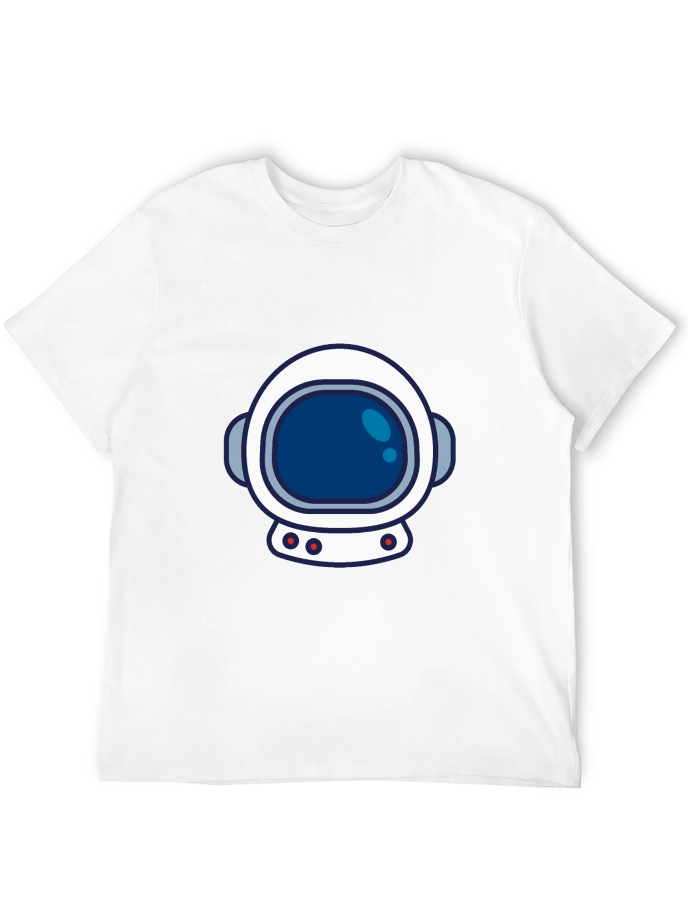 Astronaut Helmet Graphic Tee - Space Lover T-Shirt