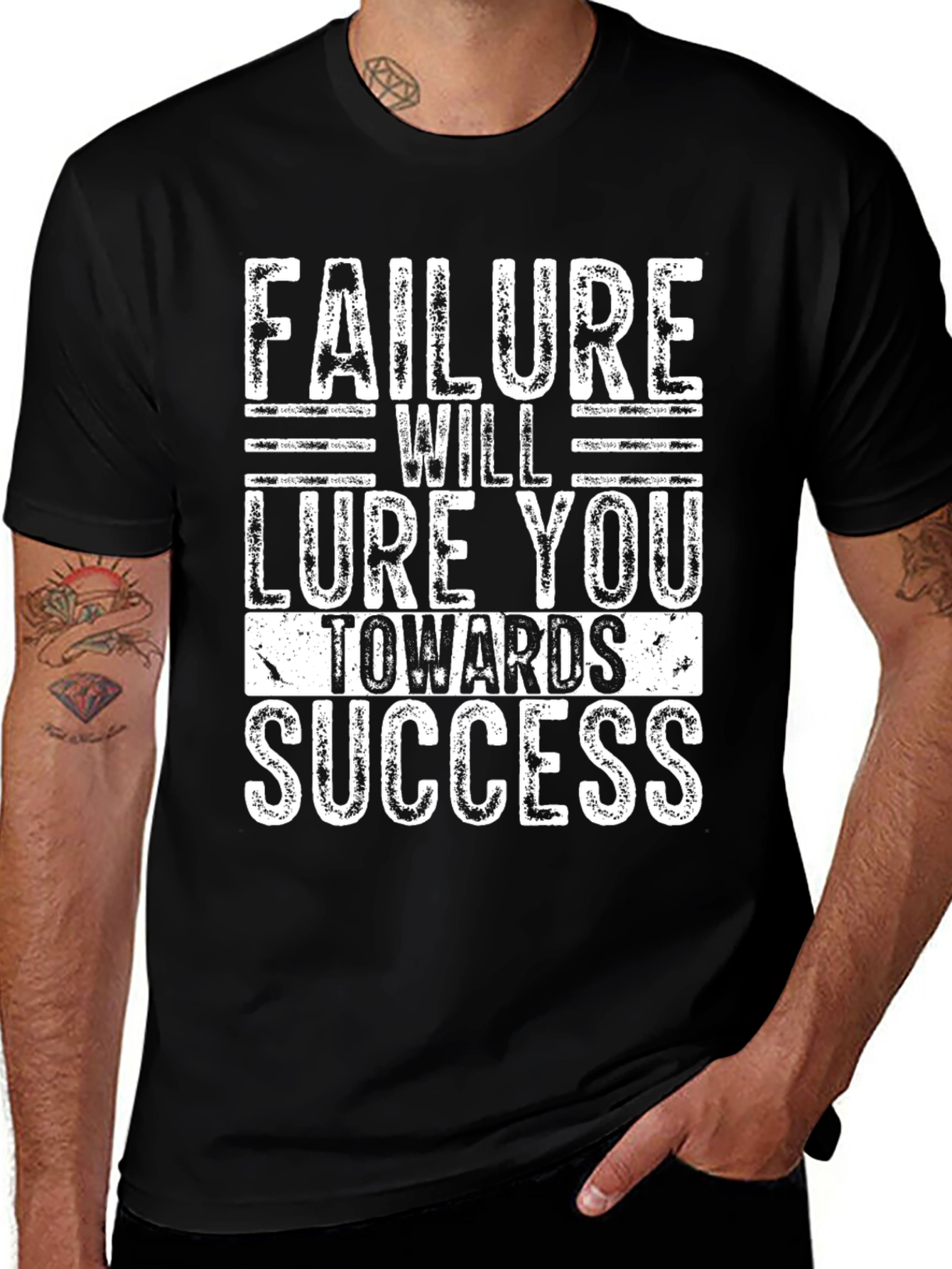 Failure Lure Success Black Graphic Tee