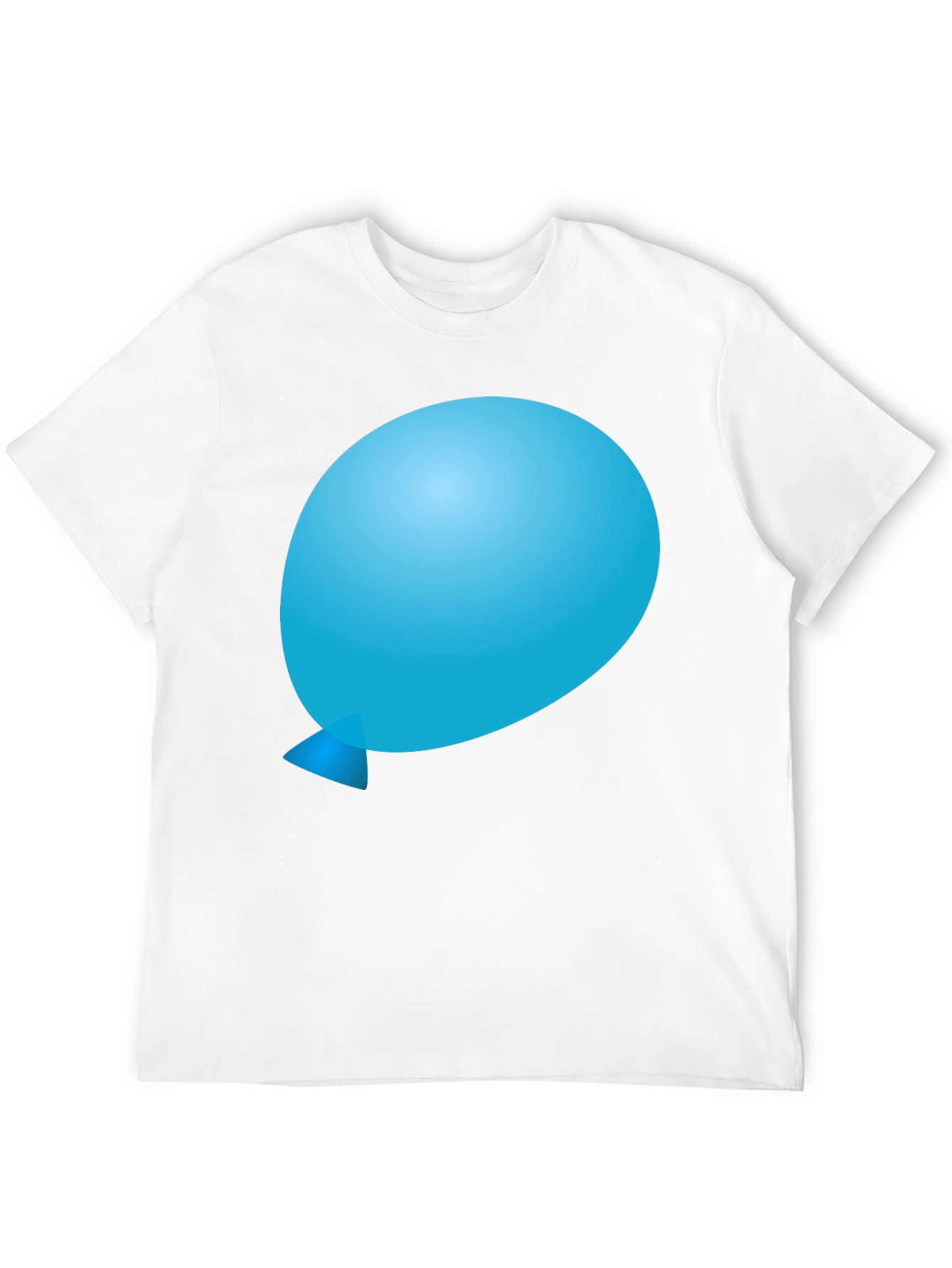 Balloon Graphic Tee - Soft Black Cotton Comfort