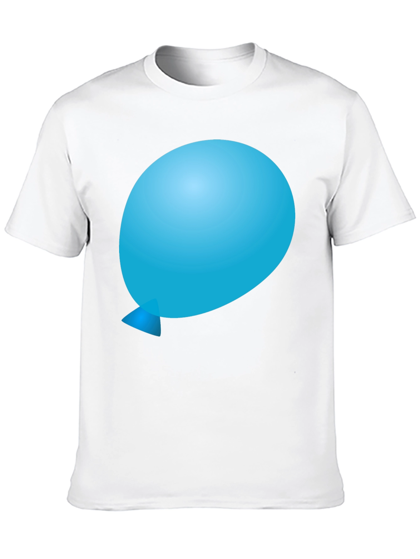 Balloon Graphic Tee - Soft Black Cotton Comfort