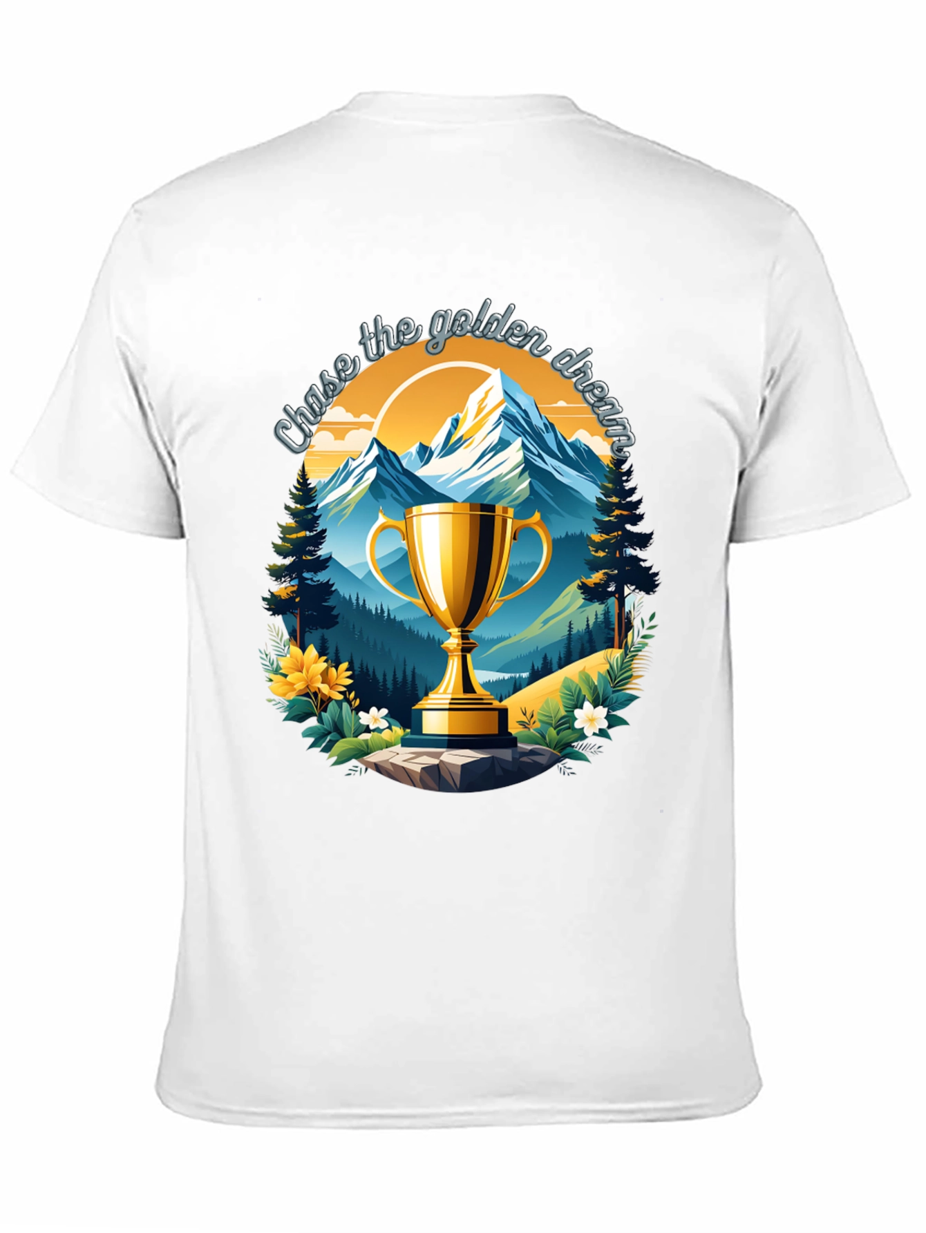 Golden Dream Graphic Tee - Chase Your Goals