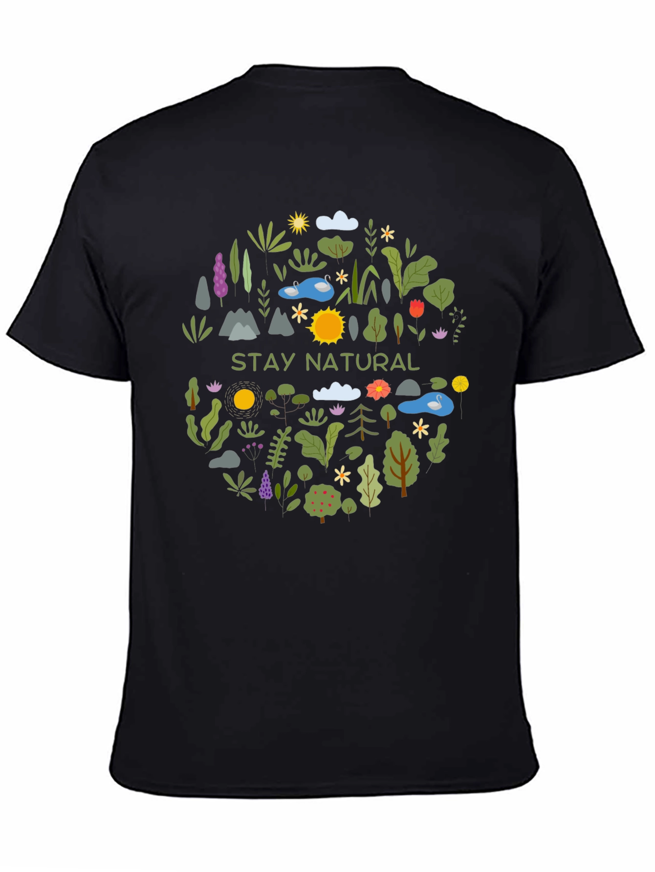 Stay Natural Graphic Tee - Nature Lover T-Shirt