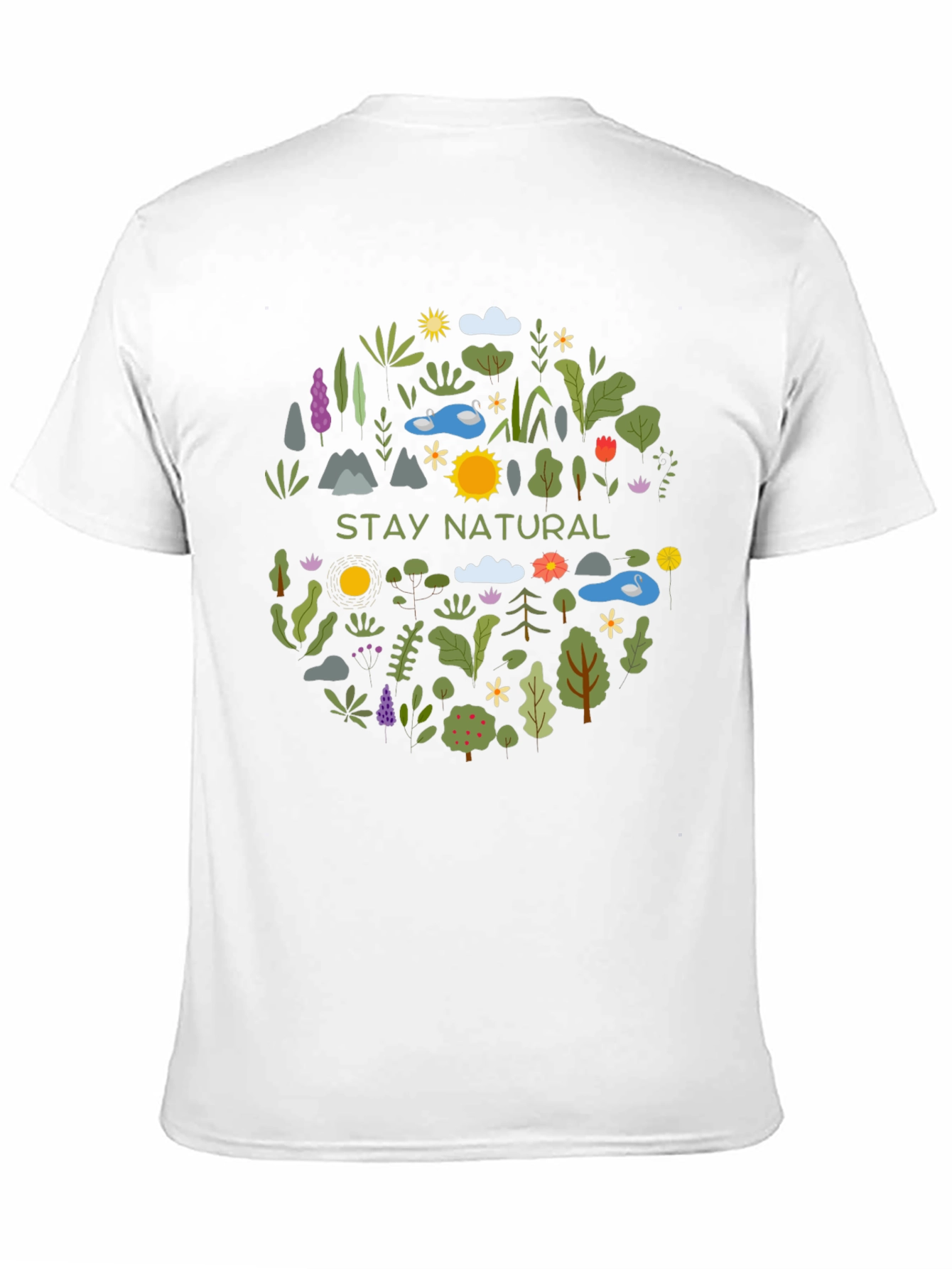 Stay Natural Graphic Tee - Nature Lover T-Shirt