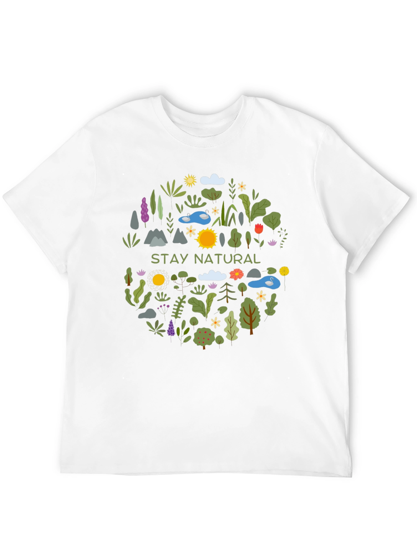 Stay Natural Graphic Tee - Nature Lover T-Shirt