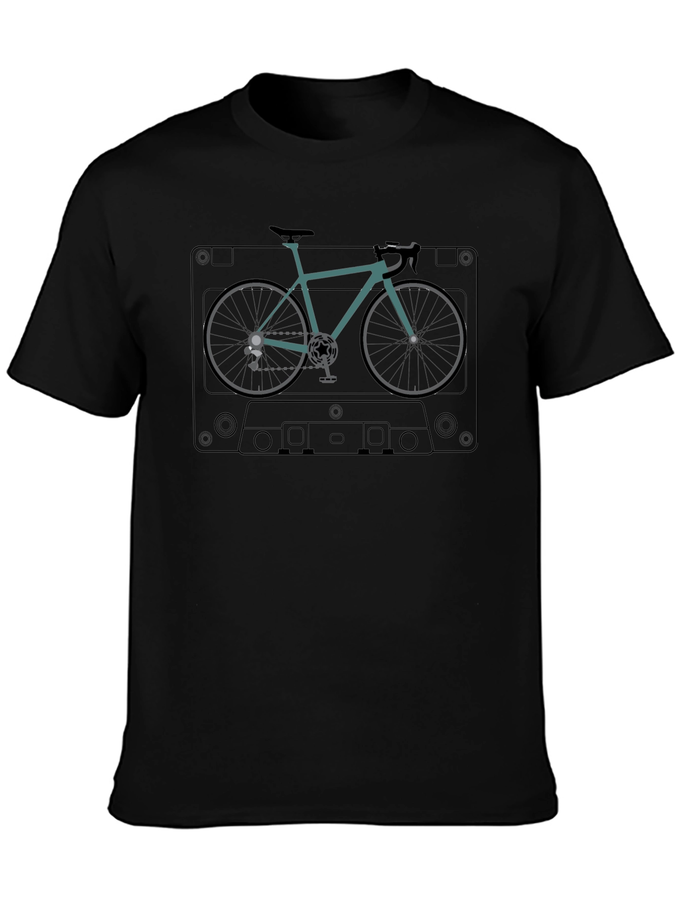 Cassette Tape Bike Graphic Tee
