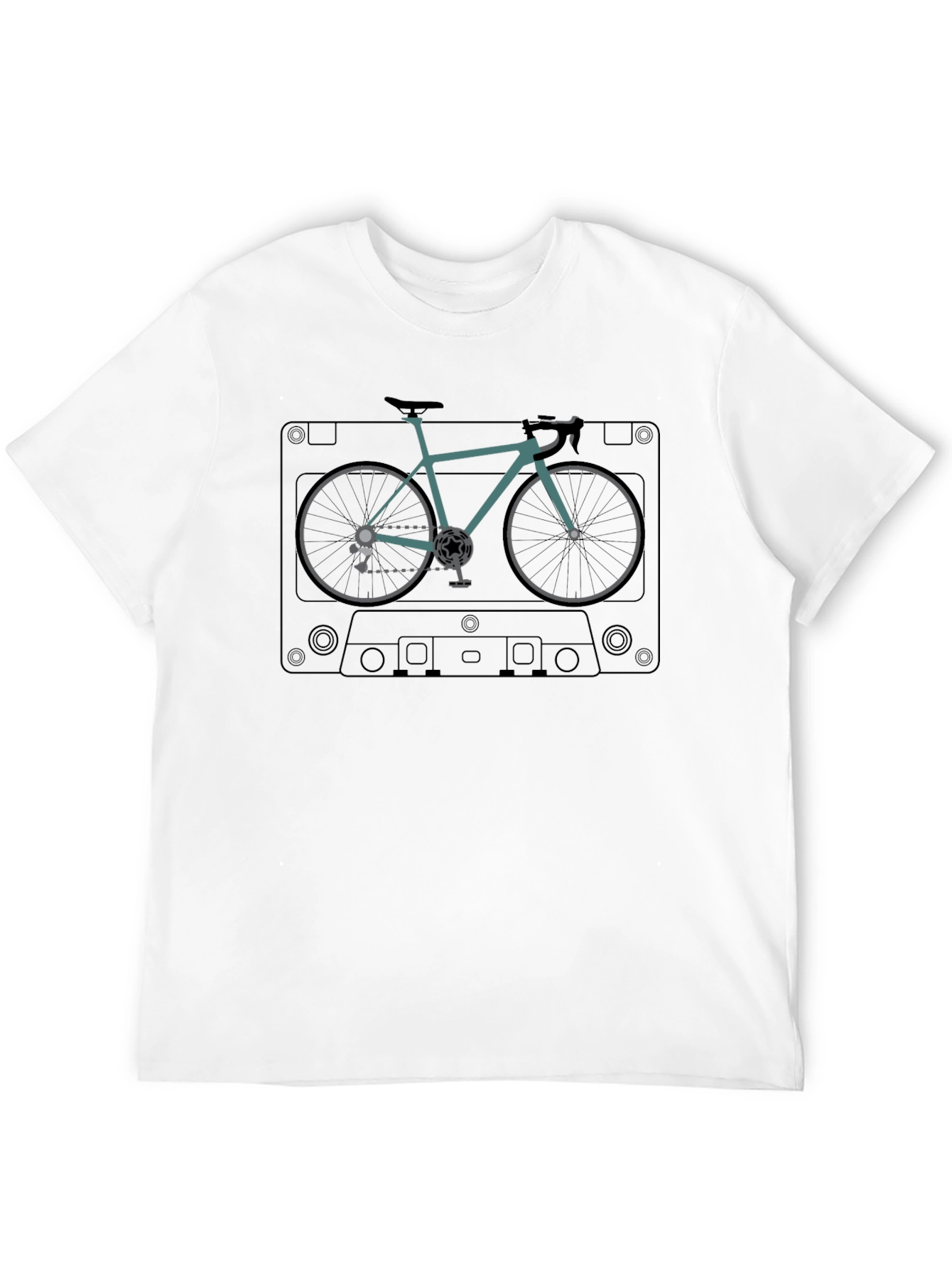 Cassette Tape Bike Graphic Tee