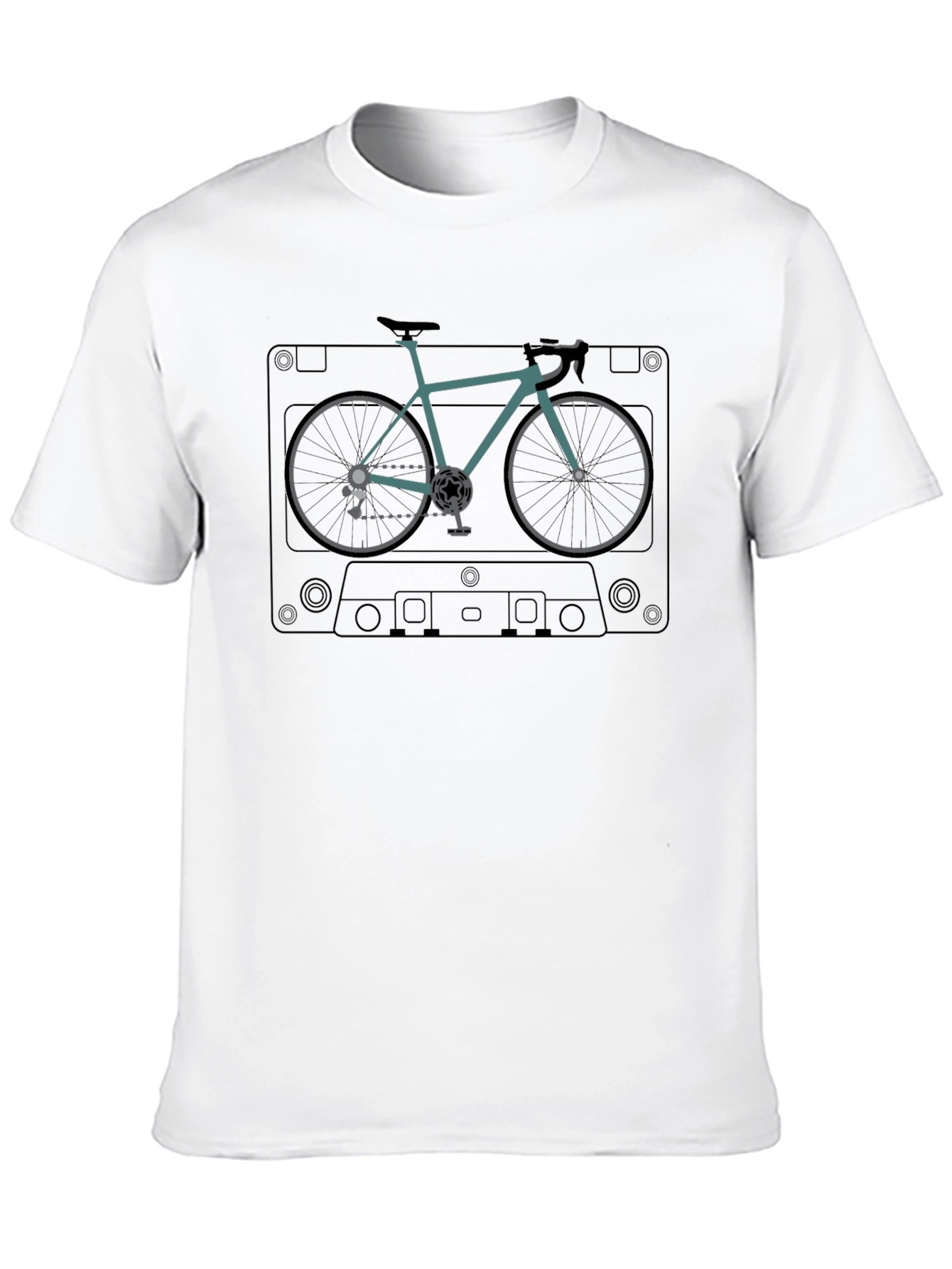 Cassette Tape Bike Graphic Tee