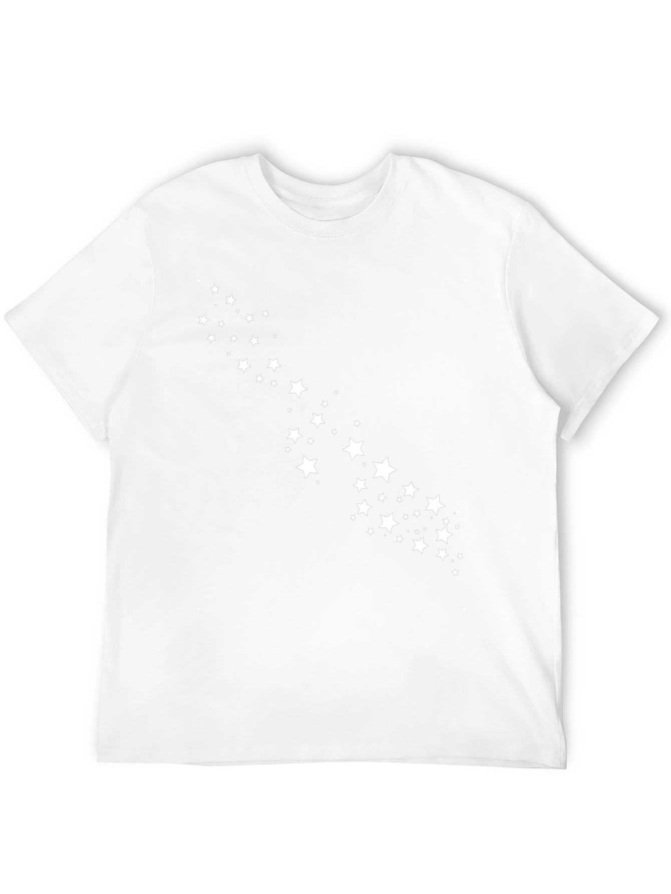 Mens Black Tee with Star Design