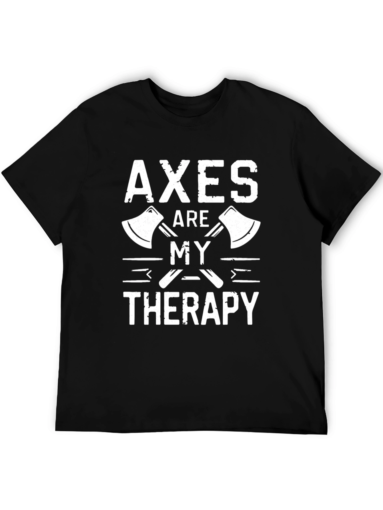 Axes Are My Therapy T-Shirt - Black Graphic Tee