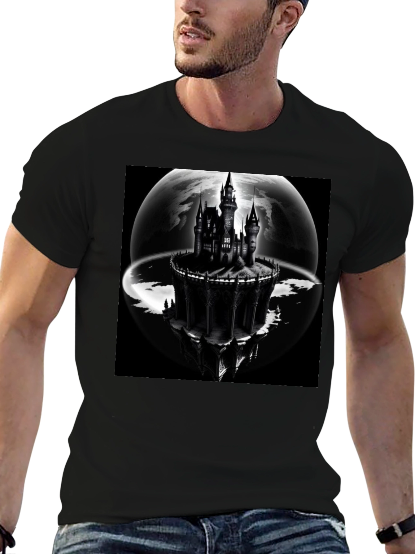 Castle Graphic Black T-Shirt