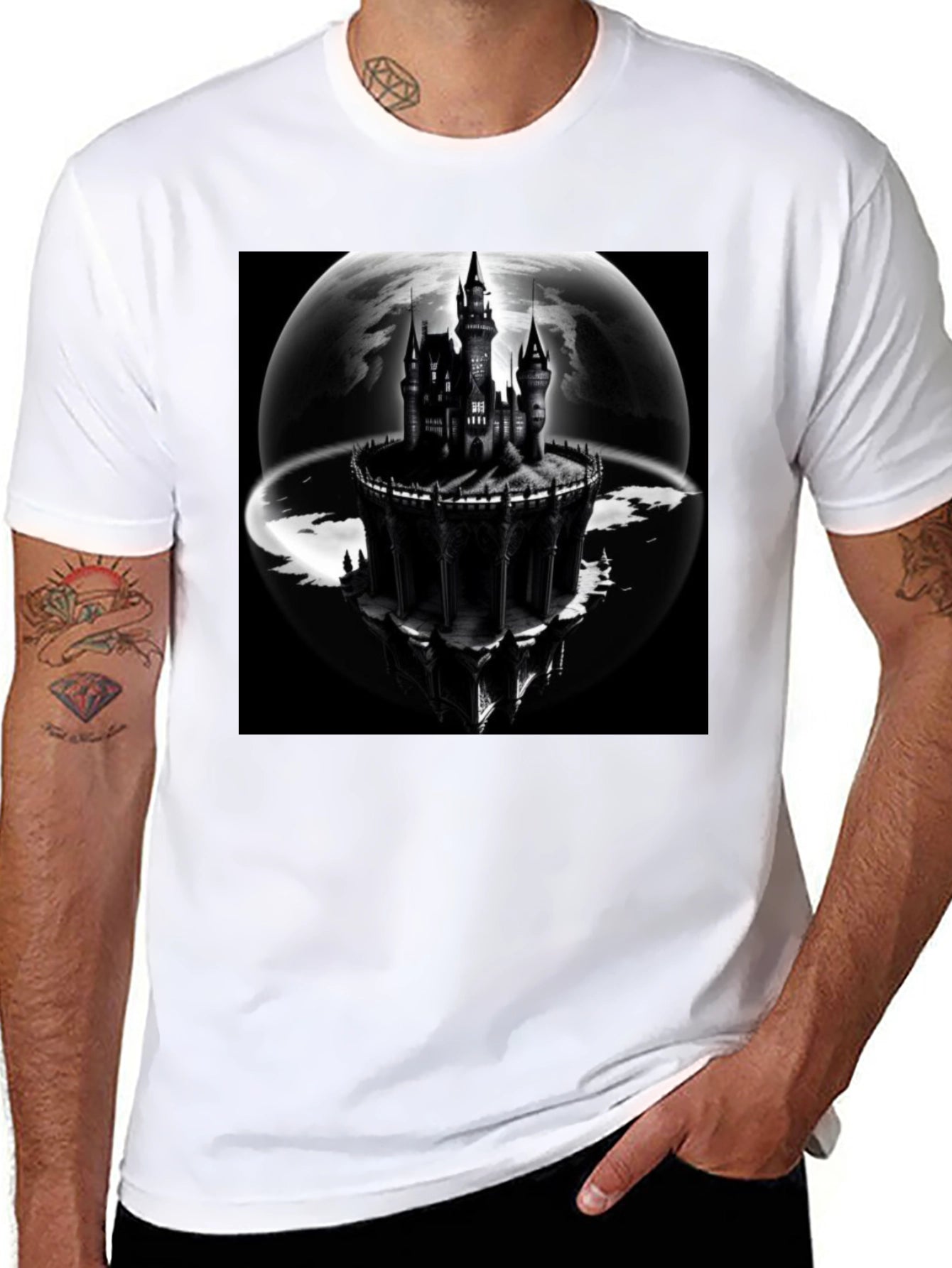 Castle Graphic Black T-Shirt