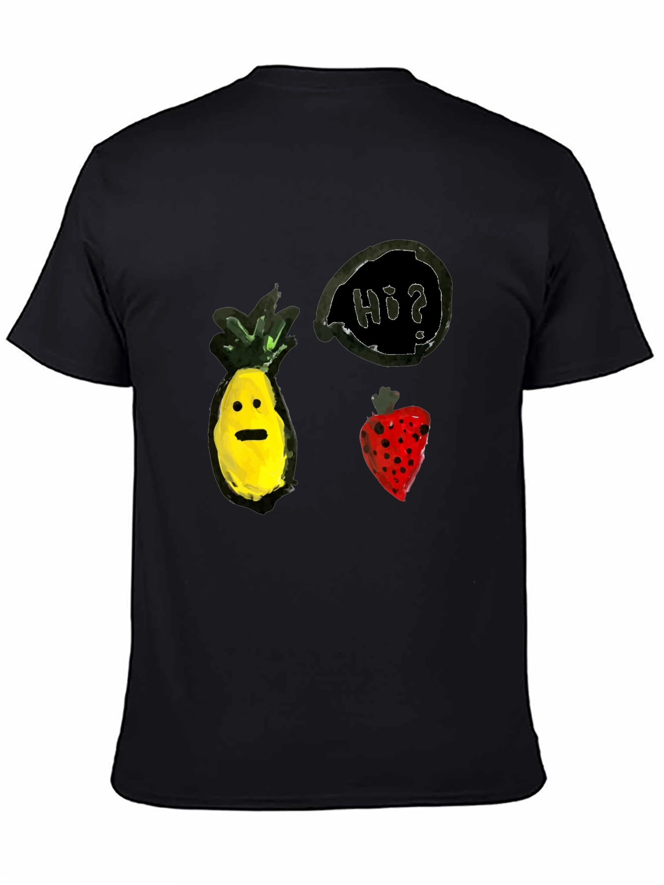 Pineapple & Strawberry Hi? Graphic Tee