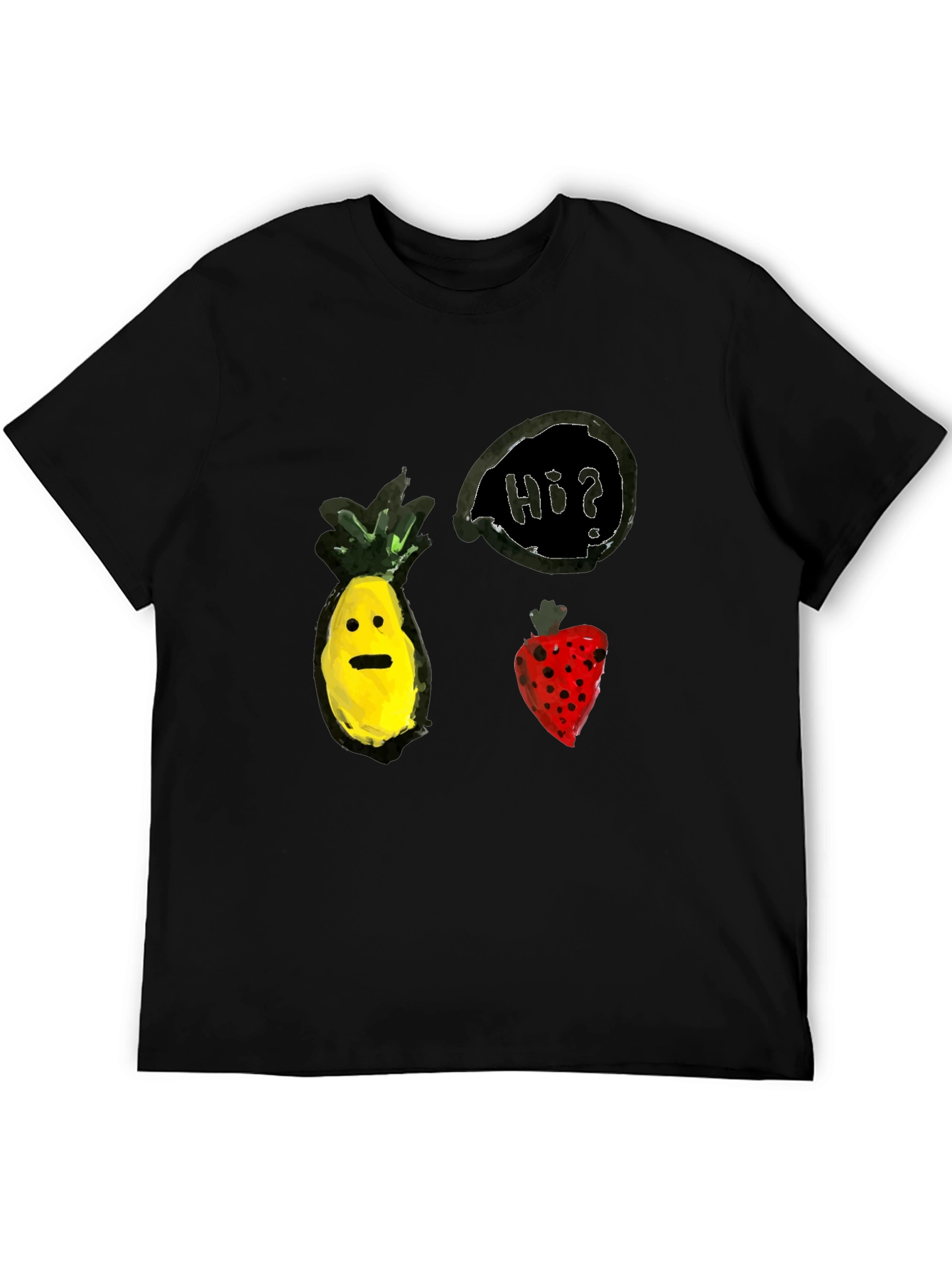 Pineapple & Strawberry Hi? Graphic Tee