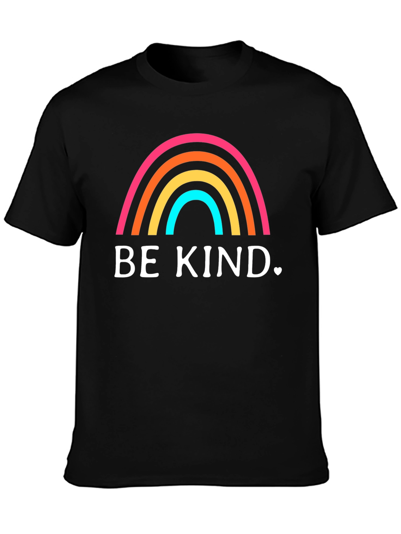 Be Kind Rainbow T-Shirt - Trendy Graphic Tee