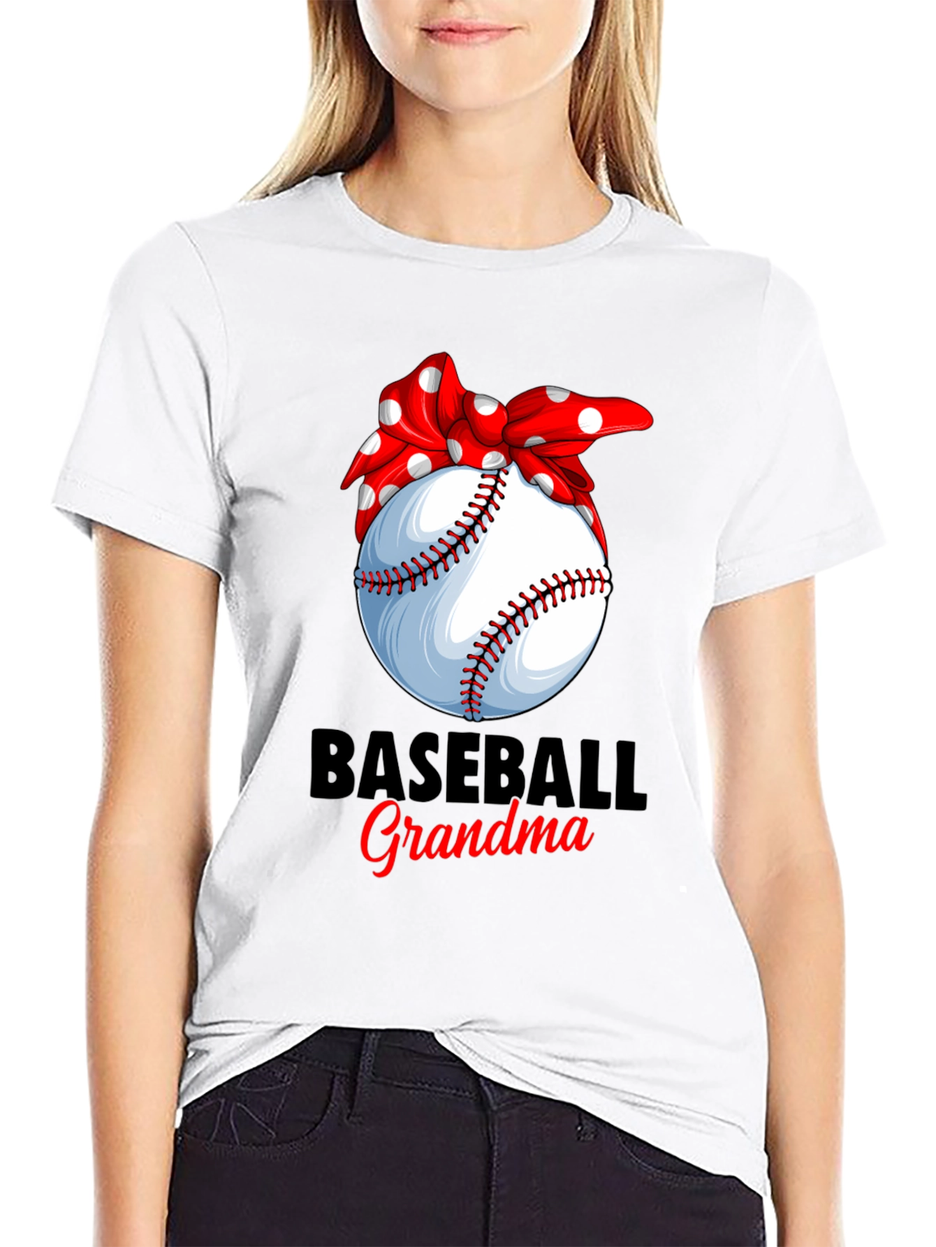 Baseball Grandma Graphic T-Shirt