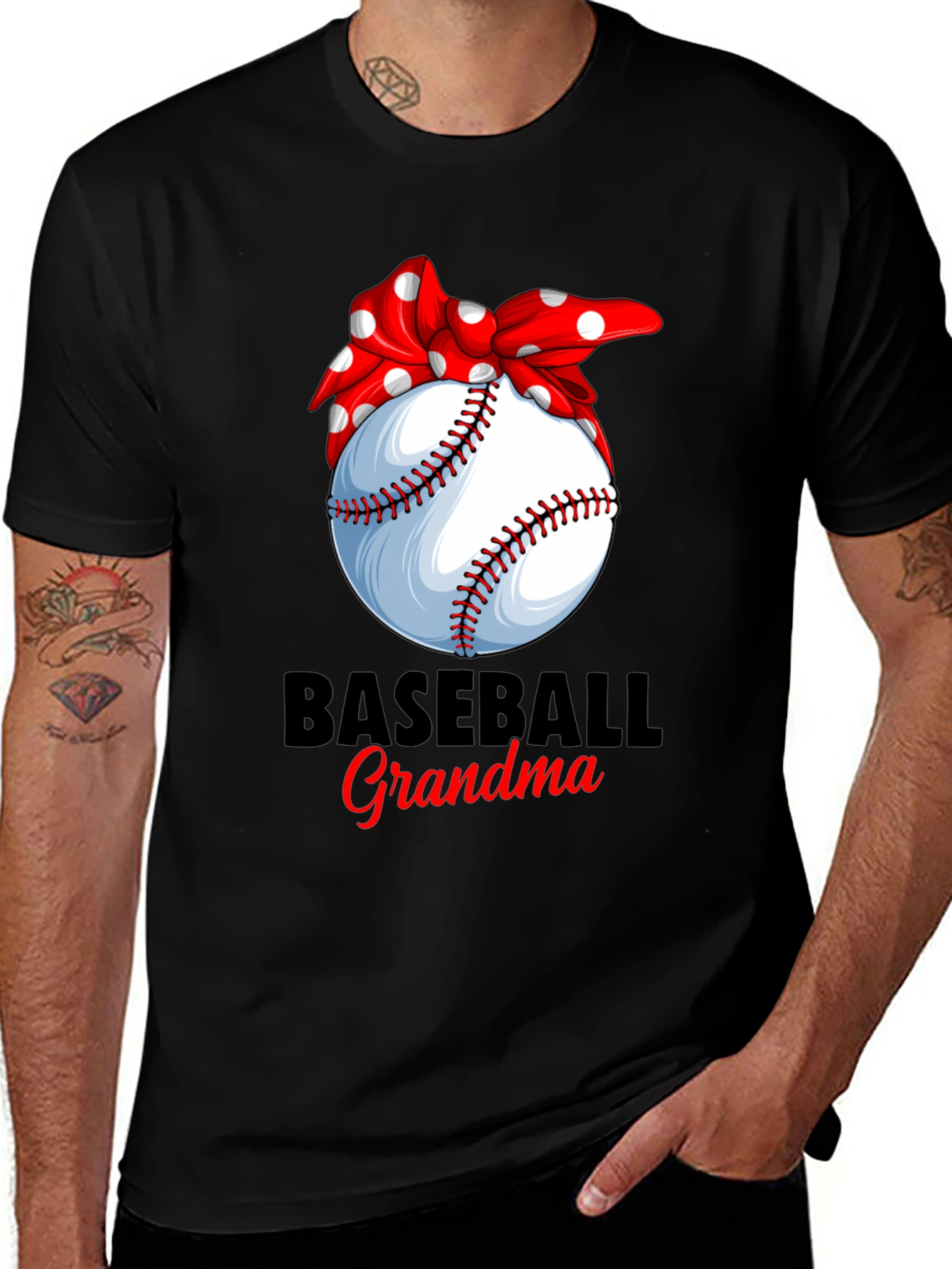 Baseball Grandma Graphic T-Shirt