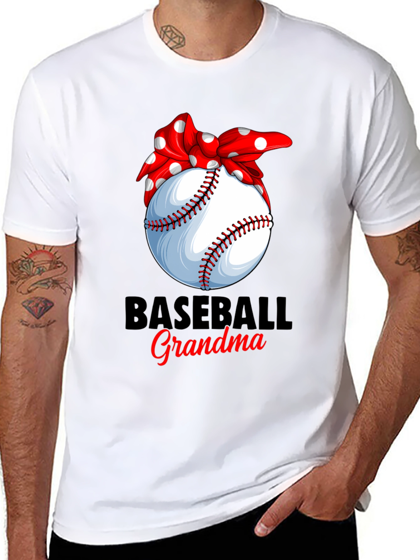 Baseball Grandma Graphic T-Shirt