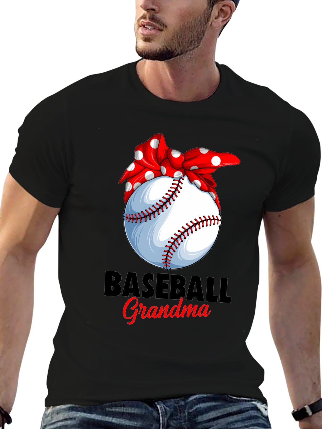 Baseball Grandma Graphic T-Shirt