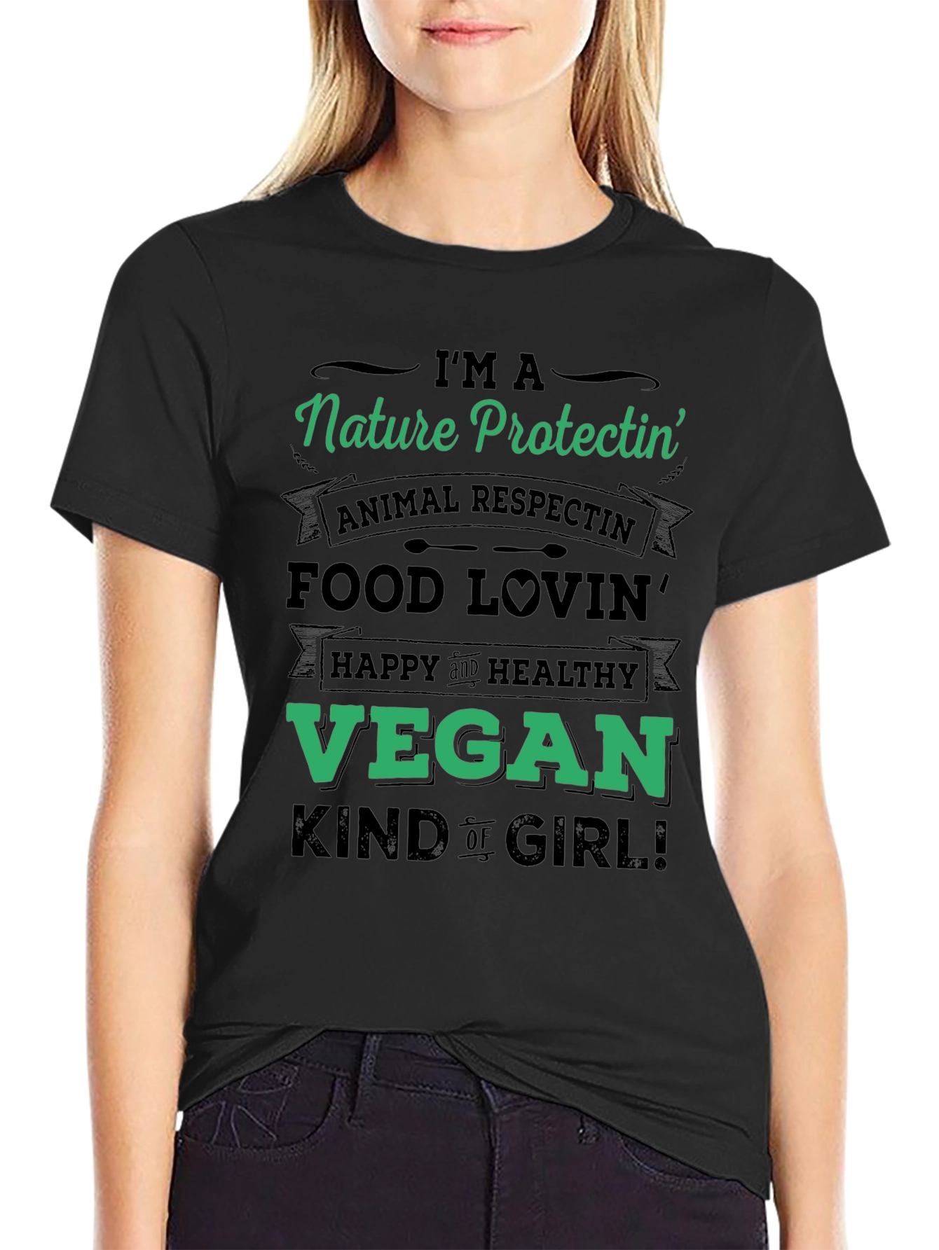 Nature Protectin Vegan Graphic Tee