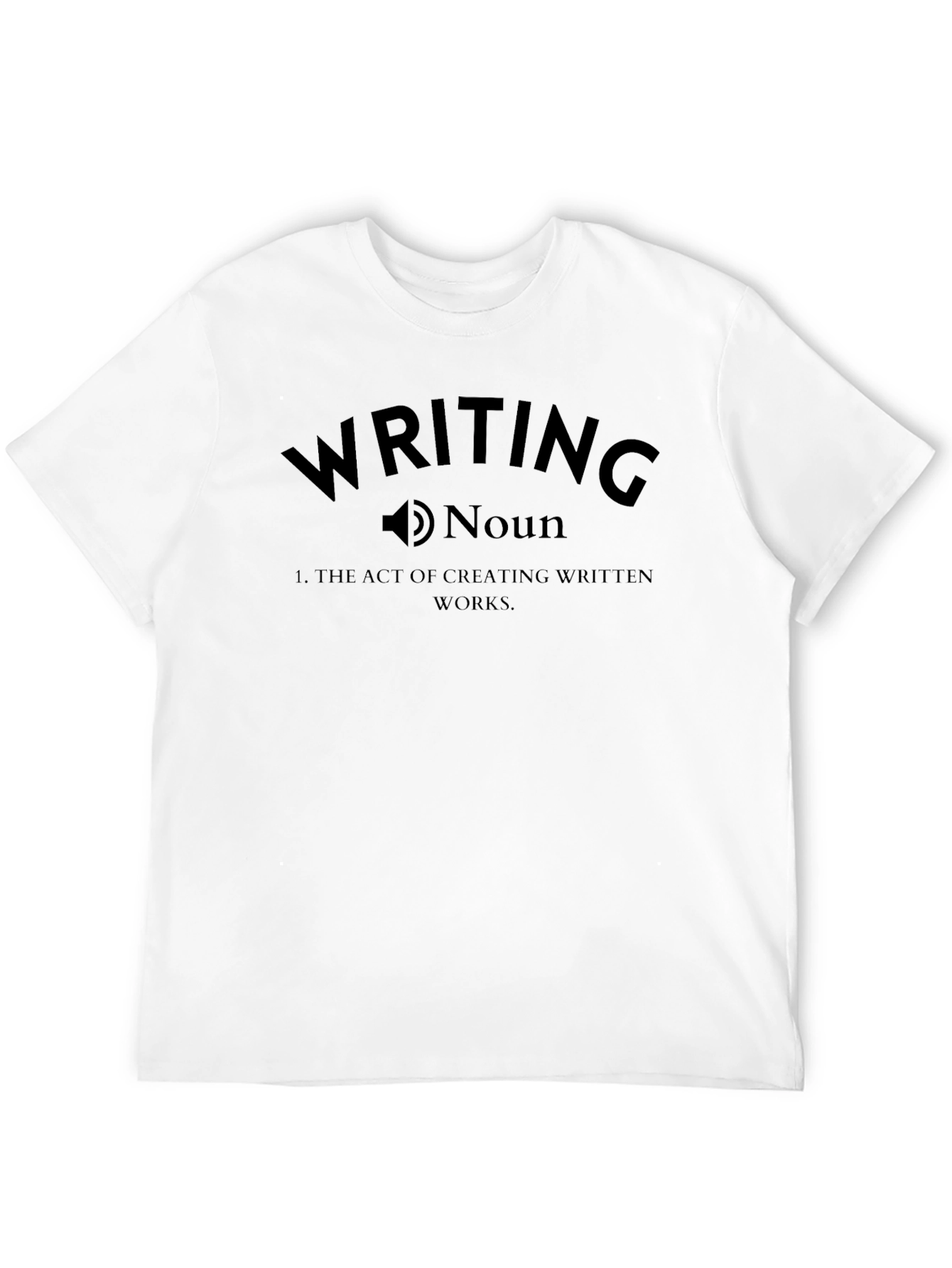 Writing Noun Definition Black T-Shirt