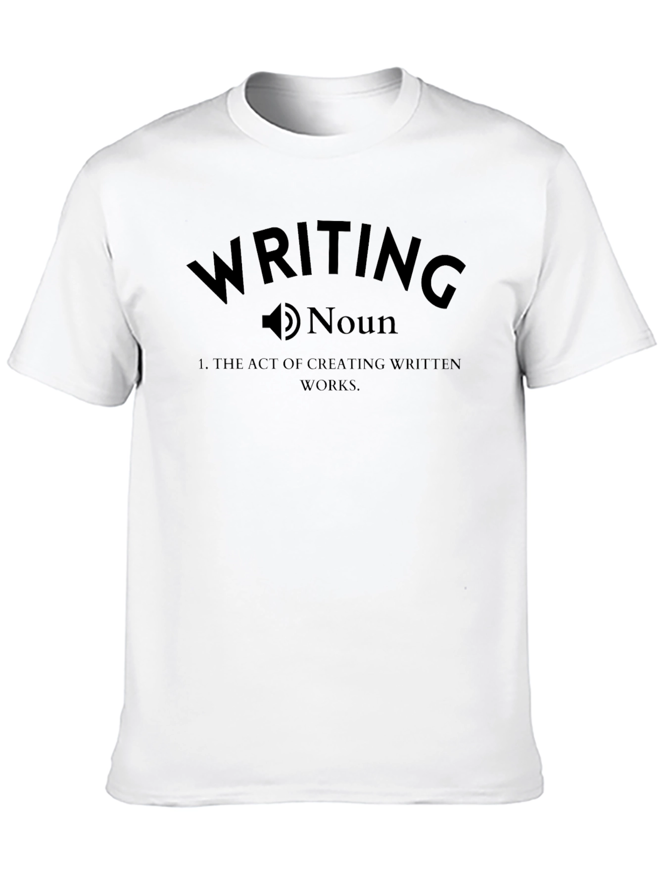 Writing Noun Definition Black T-Shirt