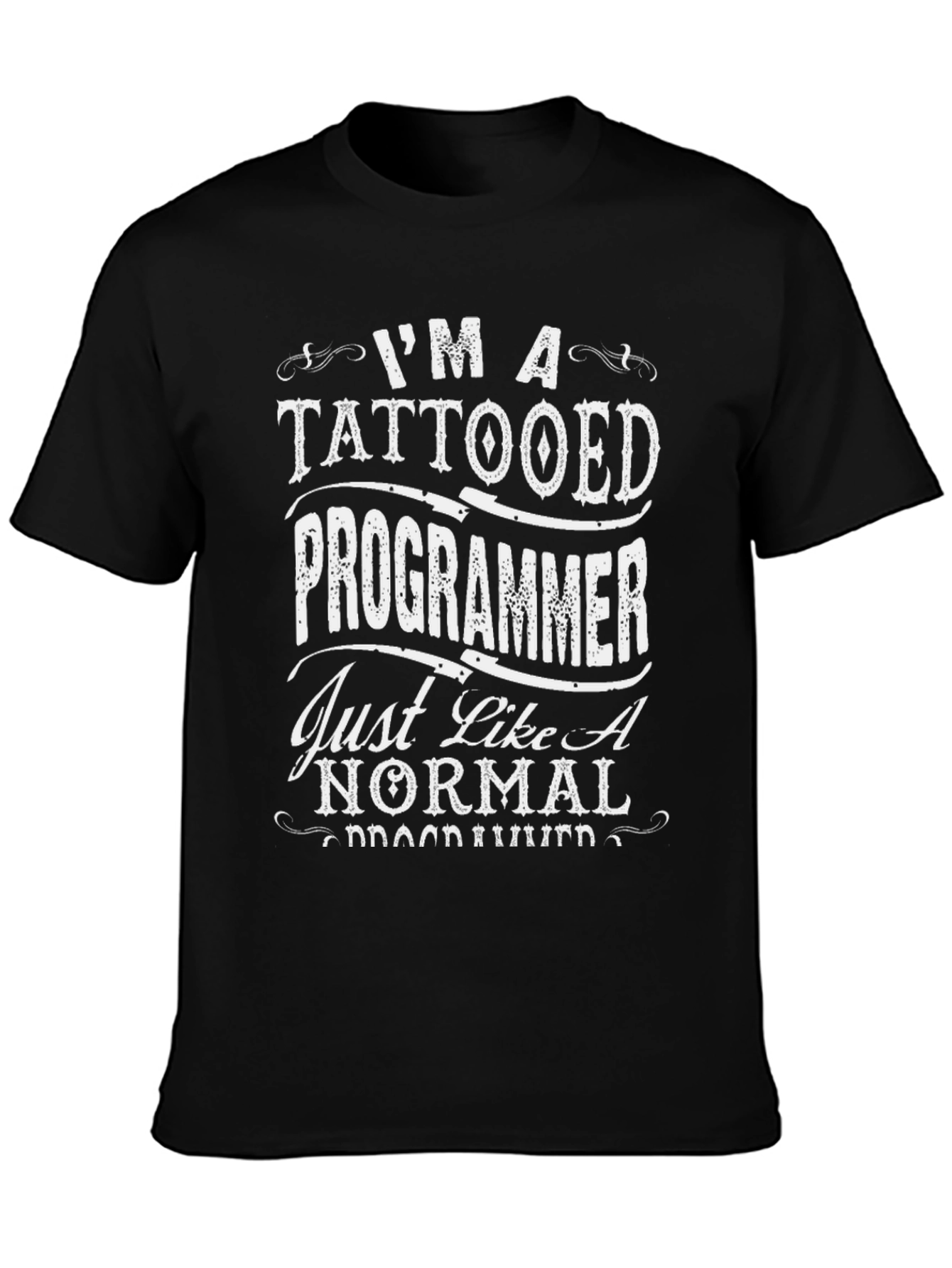 Tattooed Programmer Graphic Tee - Funny T-Shirt