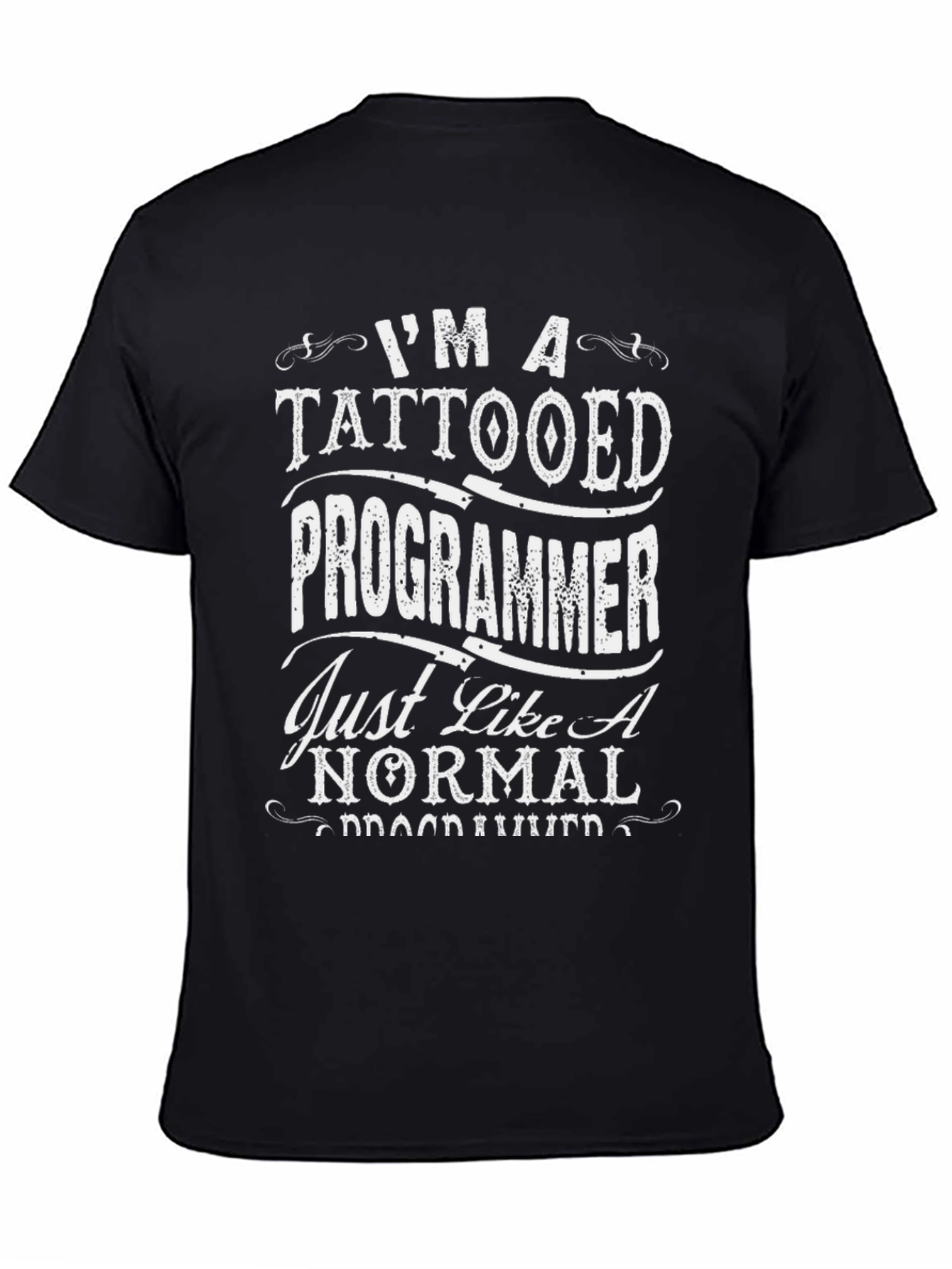 Tattooed Programmer Graphic Tee - Funny T-Shirt
