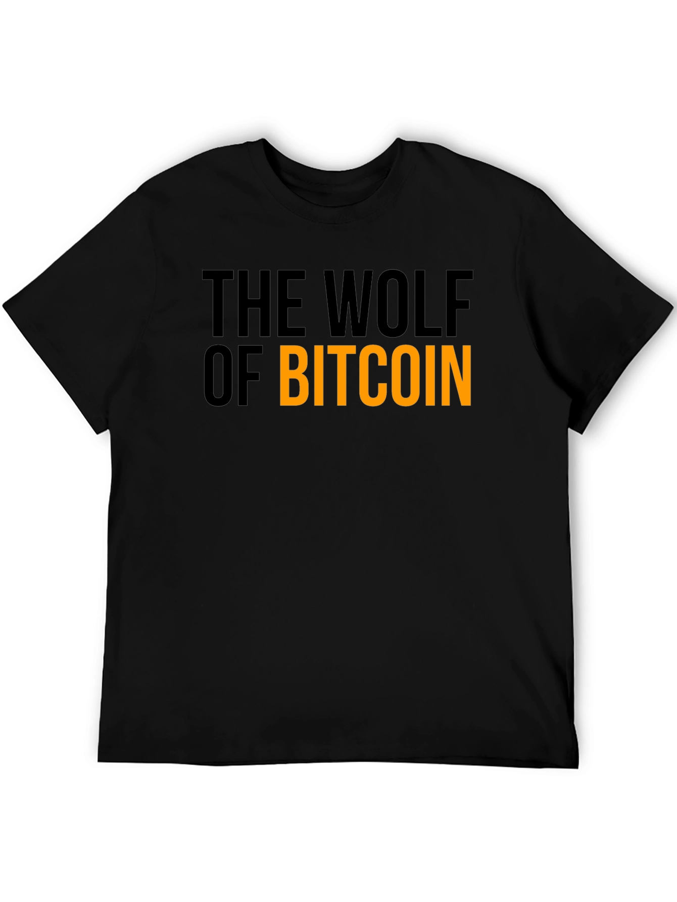 The Wolf of Bitcoin Black T-Shirt