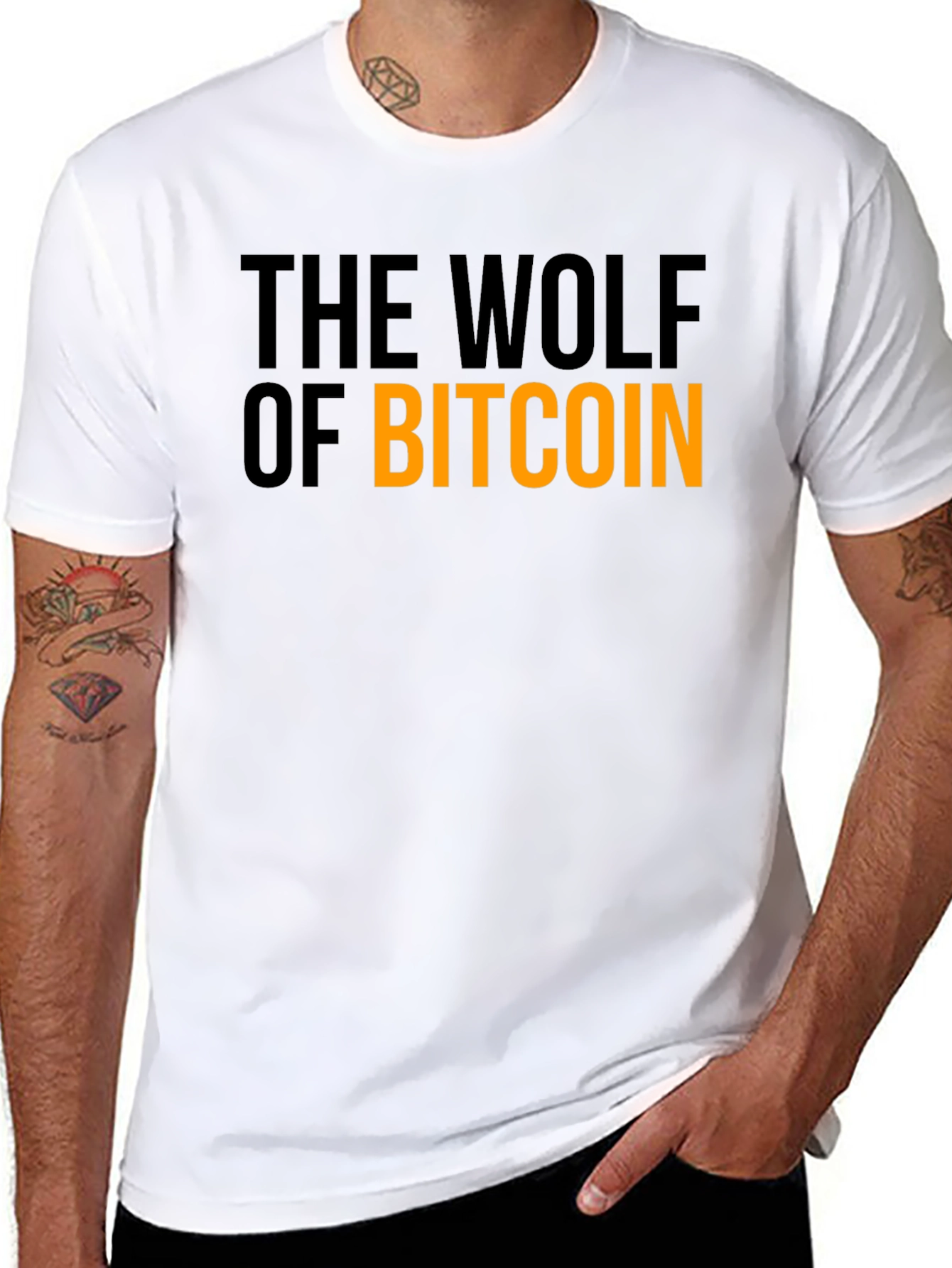 The Wolf of Bitcoin Black T-Shirt
