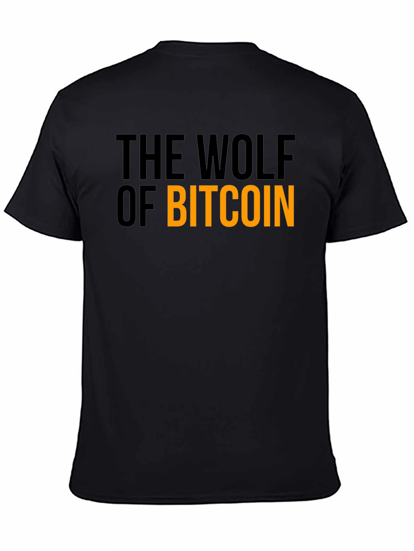 The Wolf of Bitcoin Black T-Shirt