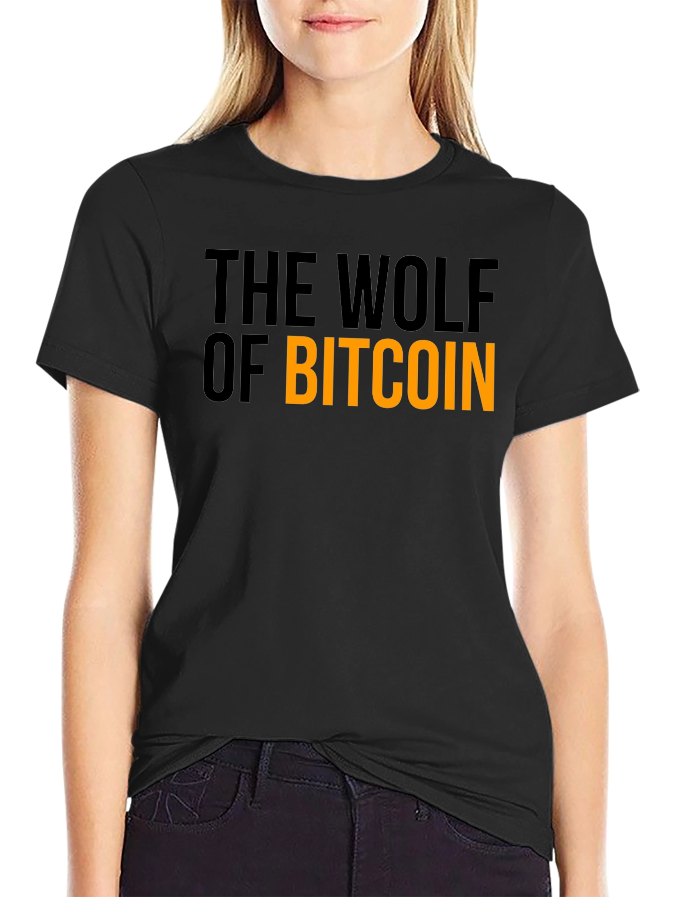 The Wolf of Bitcoin Black T-Shirt