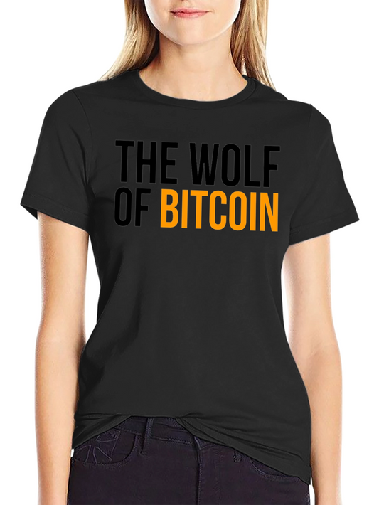 The Wolf of Bitcoin Black T-Shirt