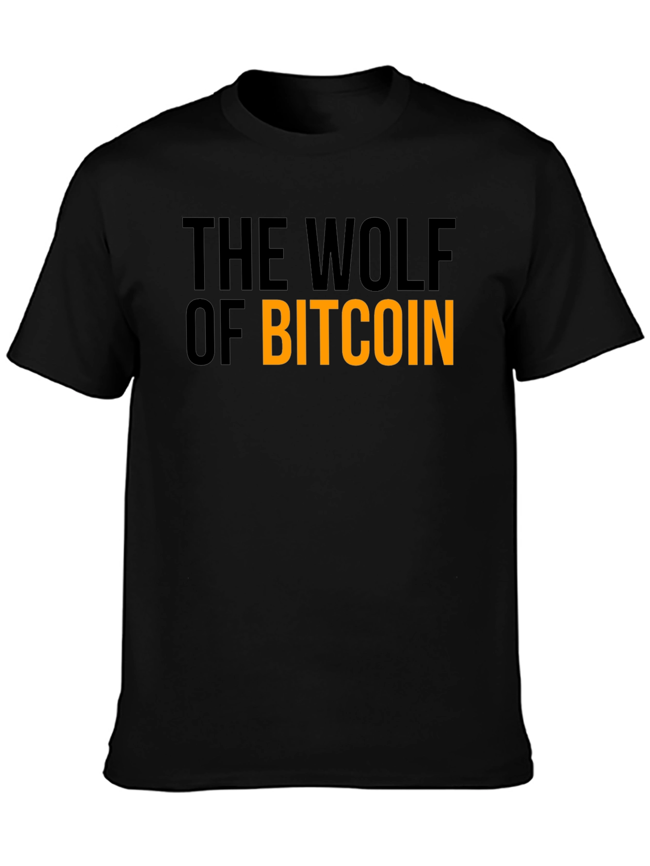 The Wolf of Bitcoin Black T-Shirt