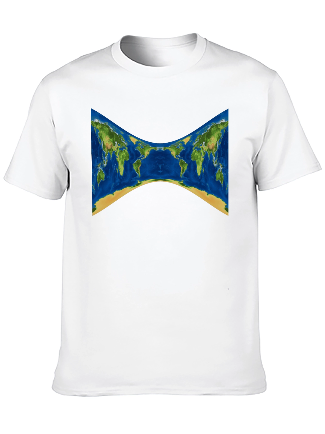 World Map Graphic Tee - Stylish Black T-Shirt