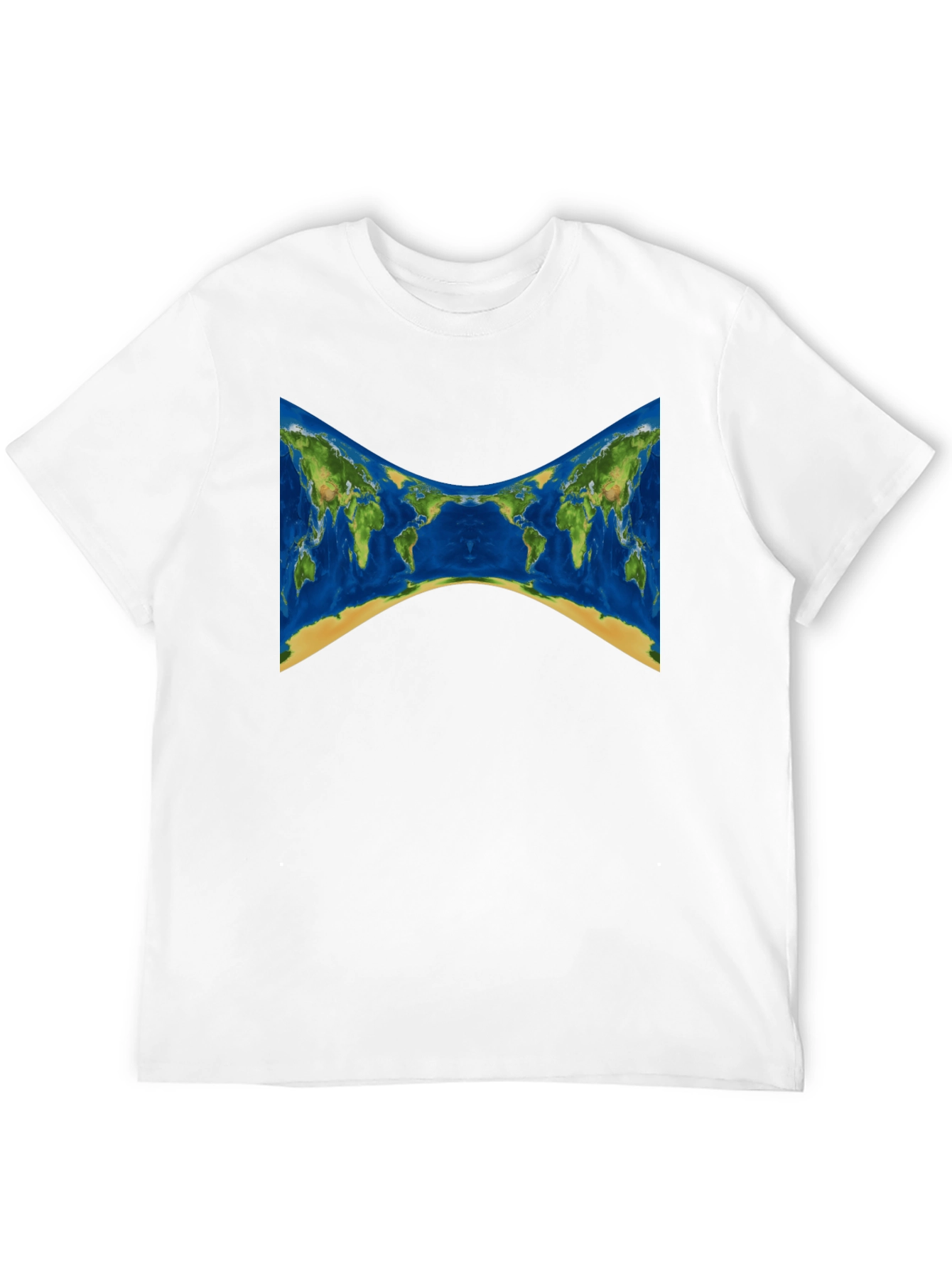 World Map Graphic Tee - Stylish Black T-Shirt