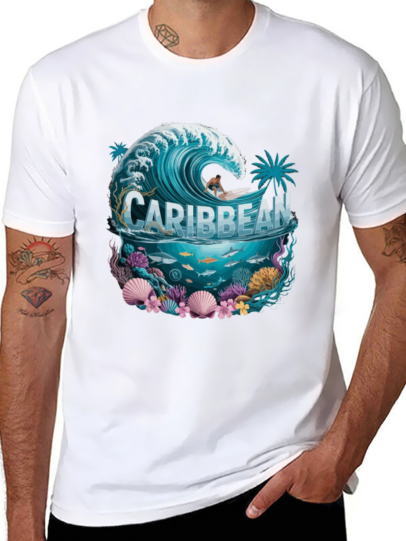 Caribbean Sea Graphic Tee