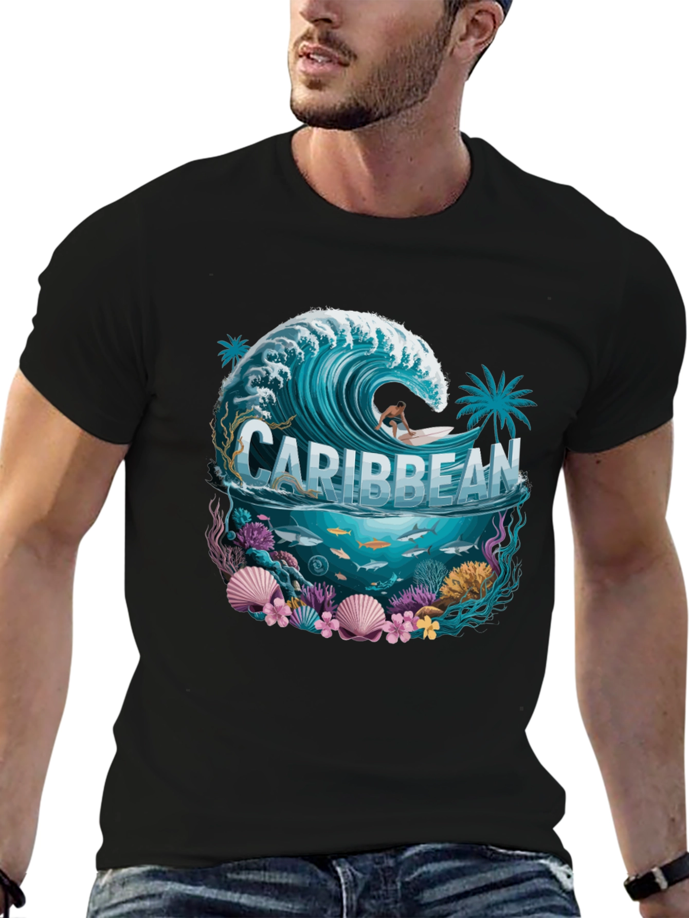 Caribbean Sea Graphic Tee