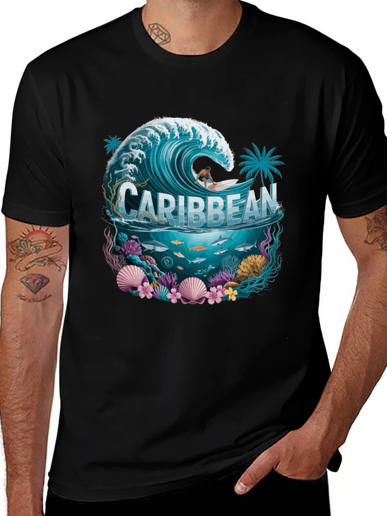 Caribbean Sea Graphic Tee