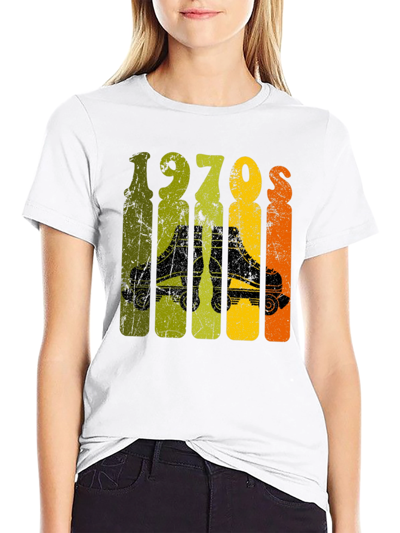 Retro 1970s Roller Skate T-Shirt