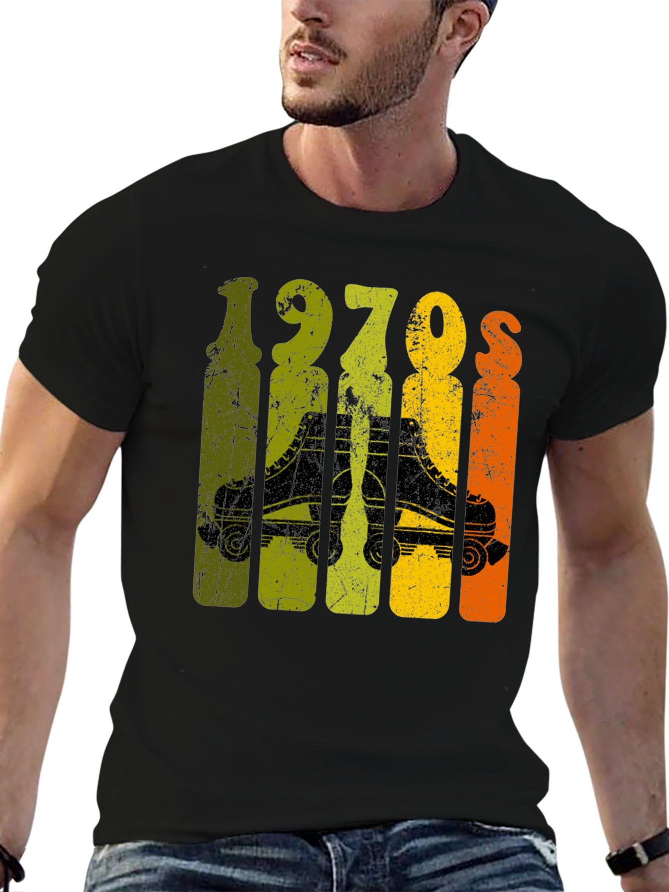 Retro 1970s Roller Skate T-Shirt