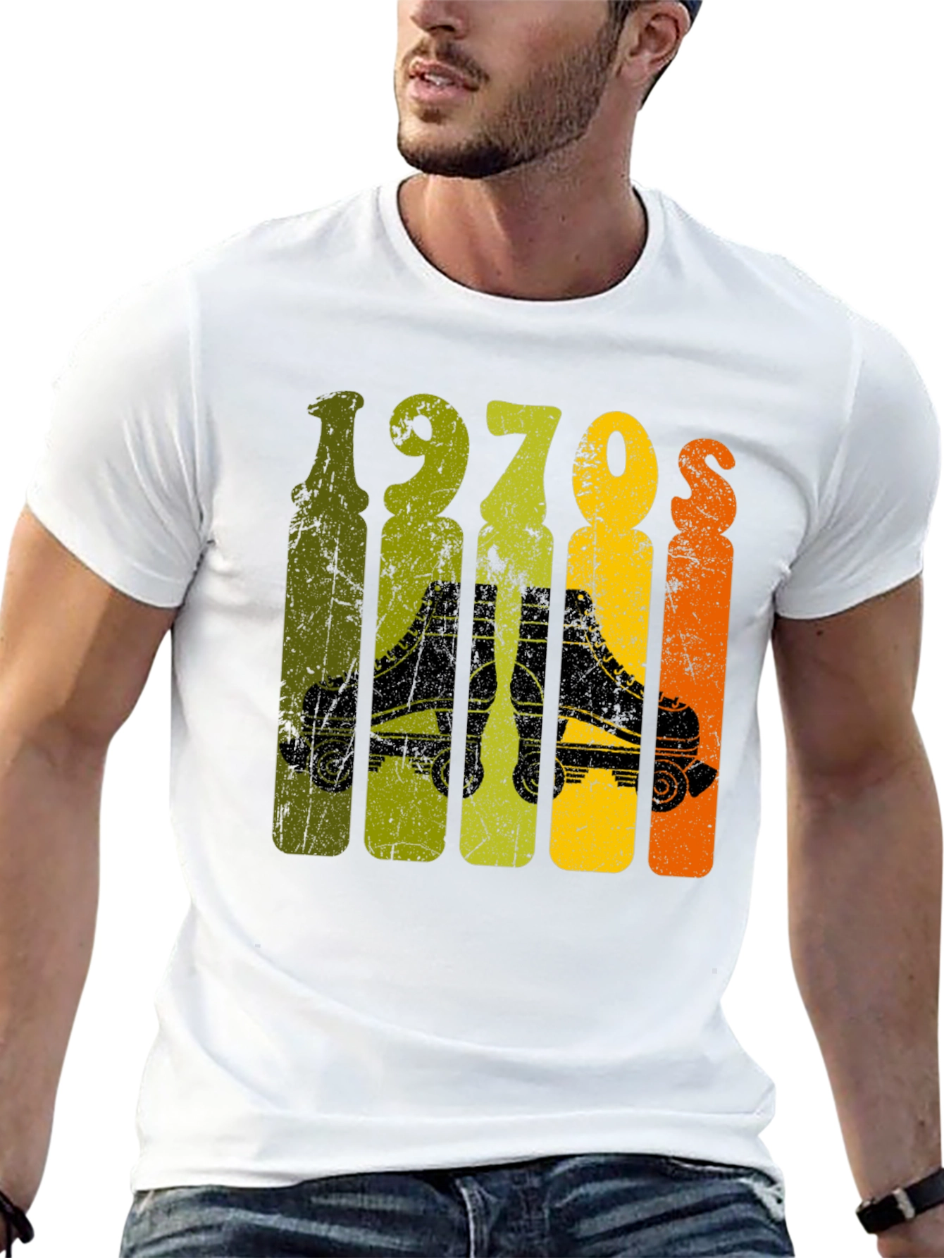 Retro 1970s Roller Skate T-Shirt