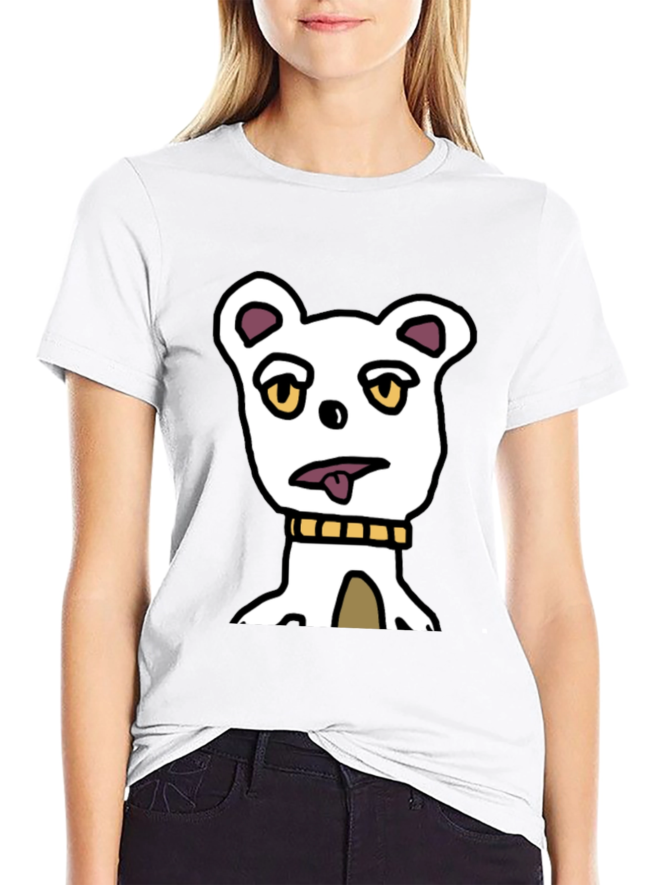 Funny Dog Graphic T-Shirt - Black