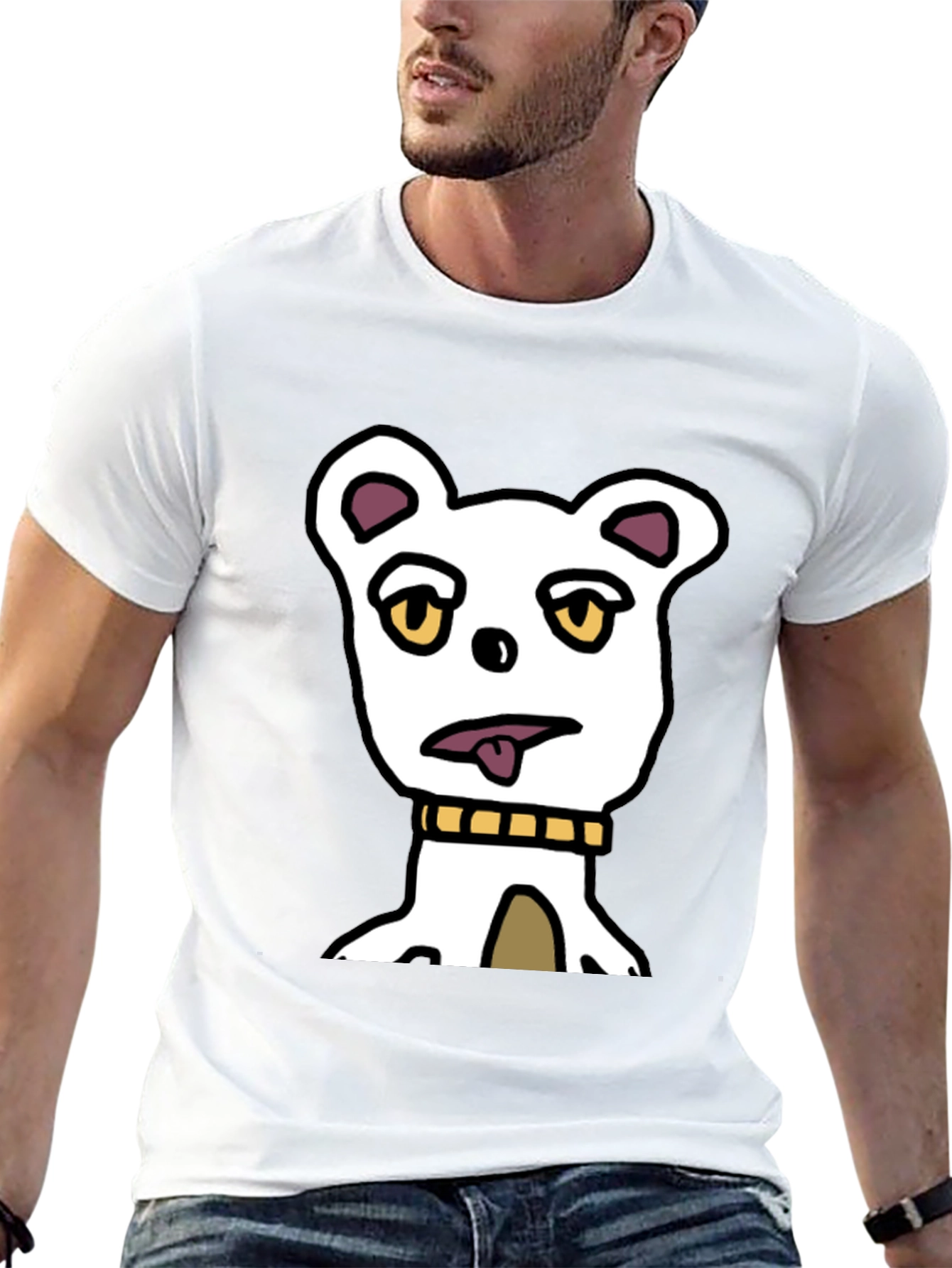 Funny Dog Graphic T-Shirt - Black