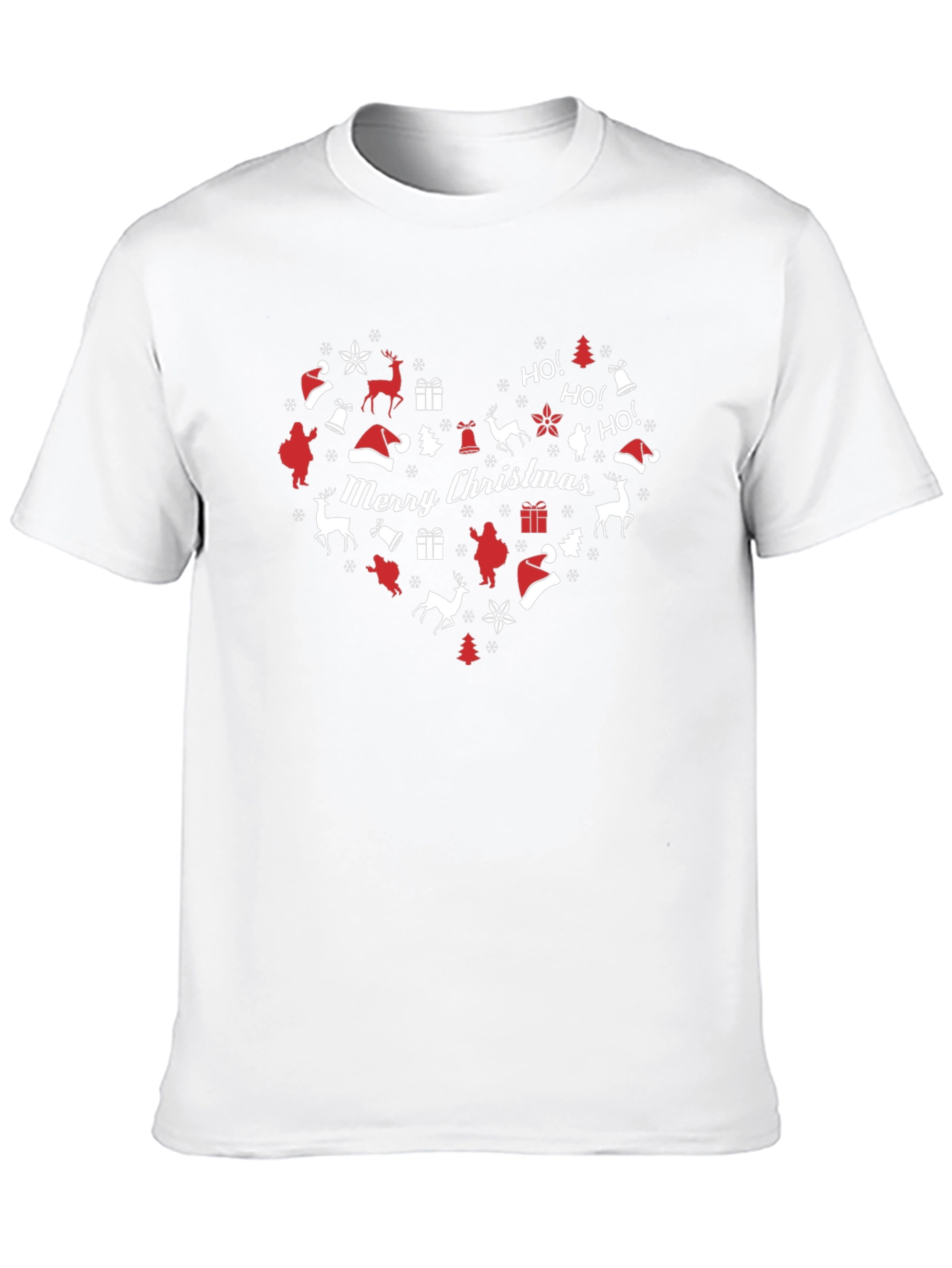 Festive Christmas Heart Graphic Tee
