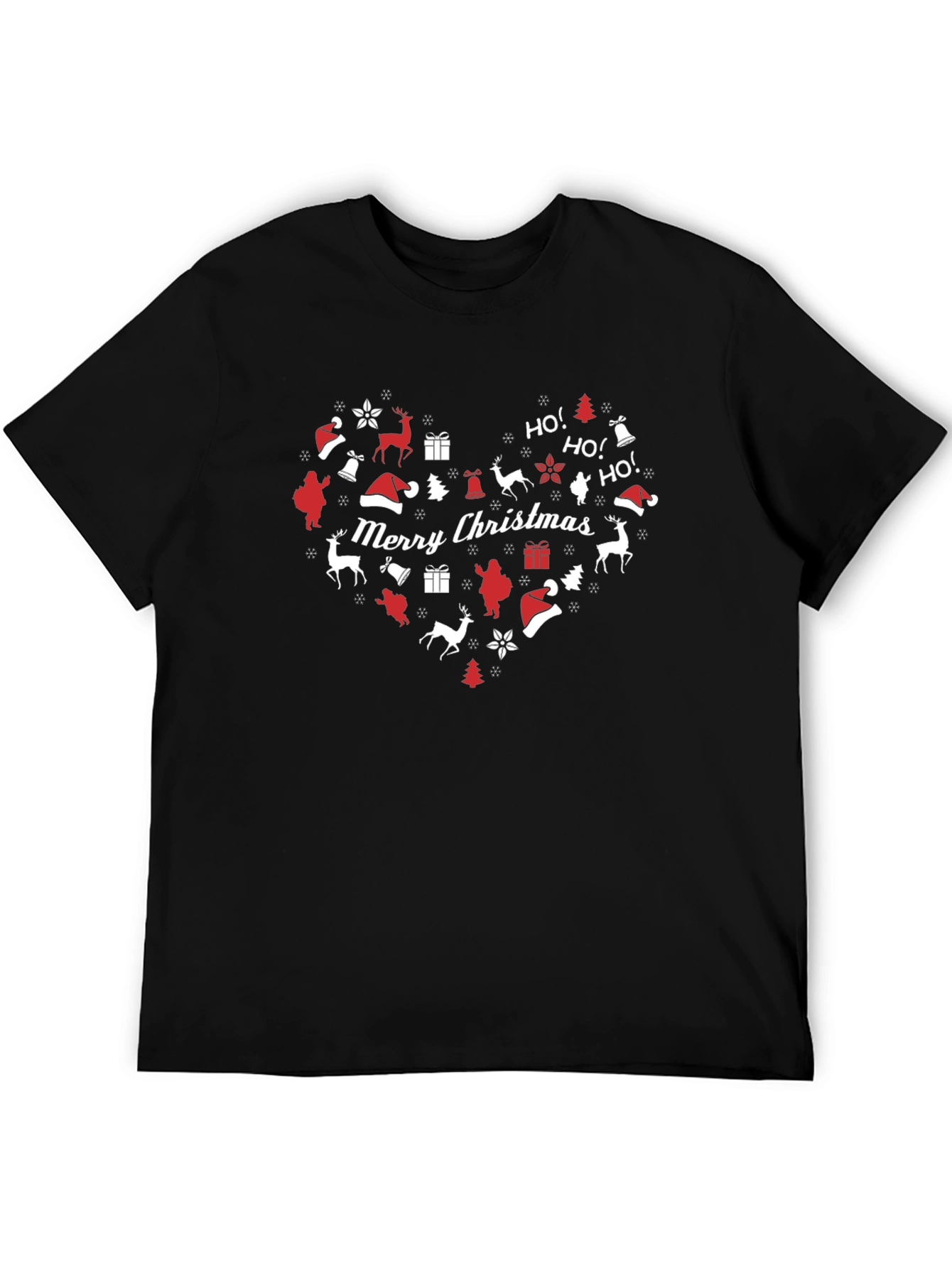 Festive Christmas Heart Graphic Tee