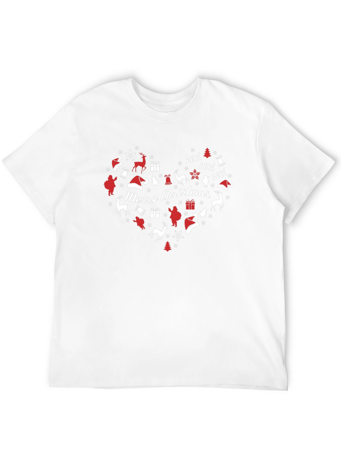 Festive Christmas Heart Graphic Tee