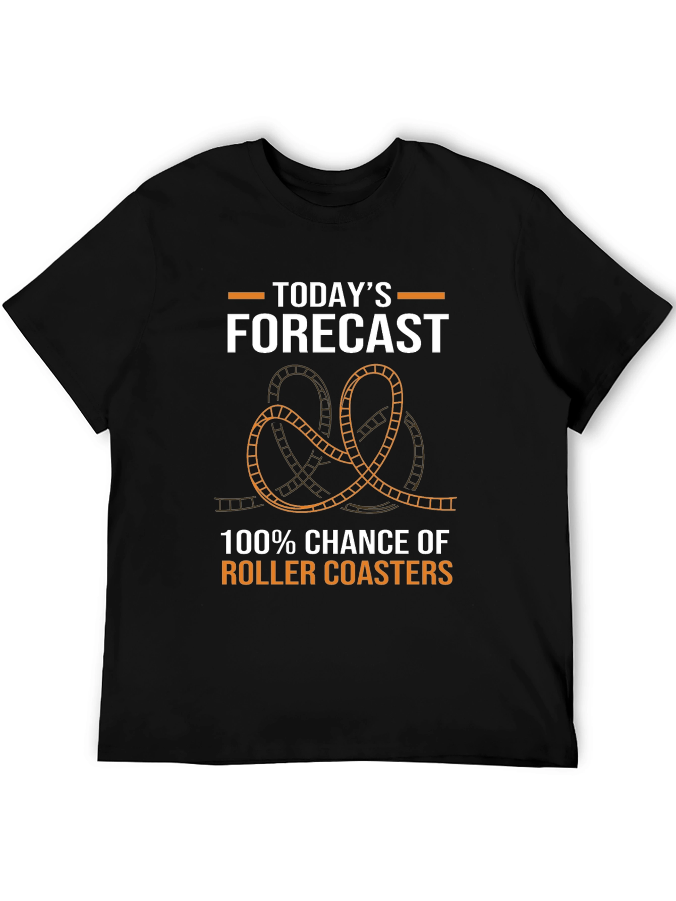 Roller Coaster Forecast T-Shirt: Fun Theme Park Apparel