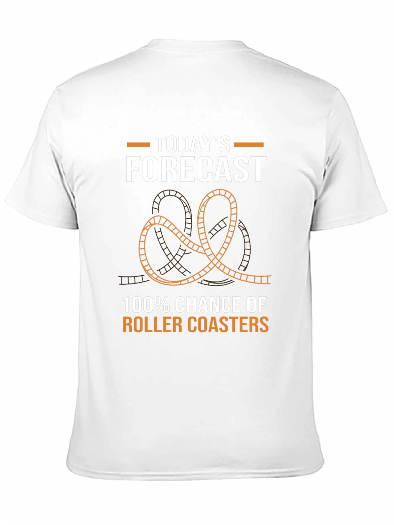 Roller Coaster Forecast T-Shirt: Fun Theme Park Apparel